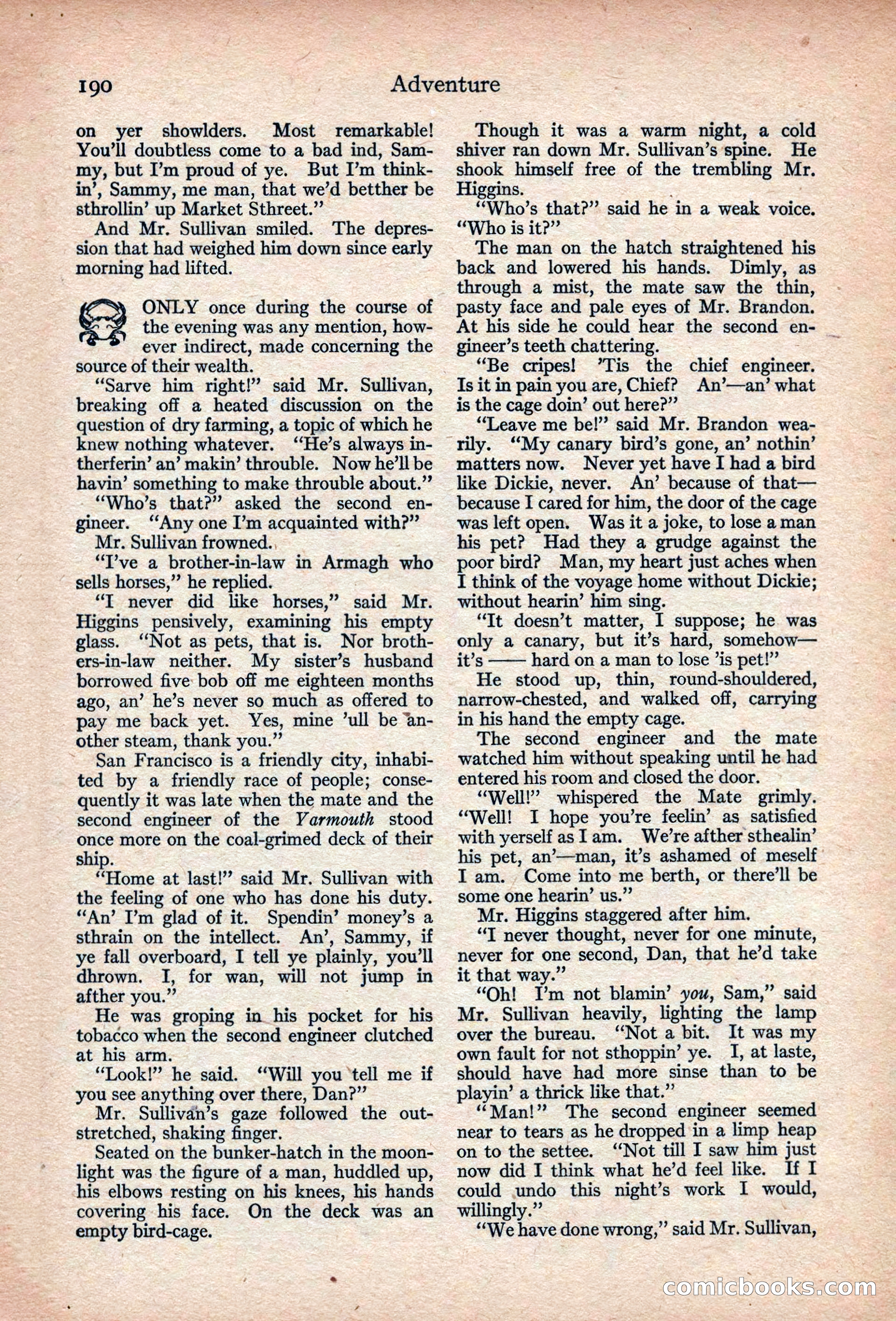 Adventure, November 1915 — page 192 of 228