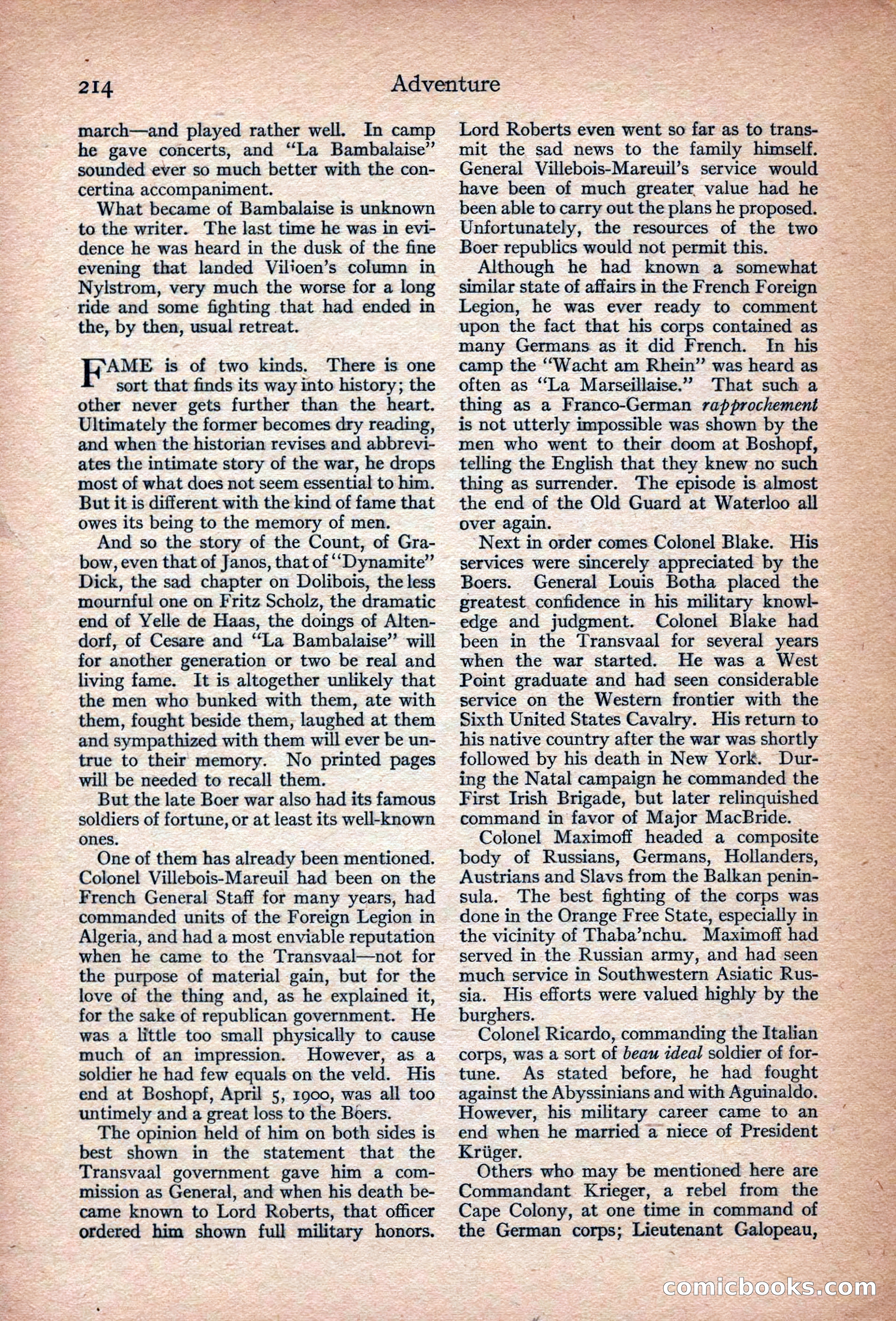 Adventure, November 1915 — page 216 of 228