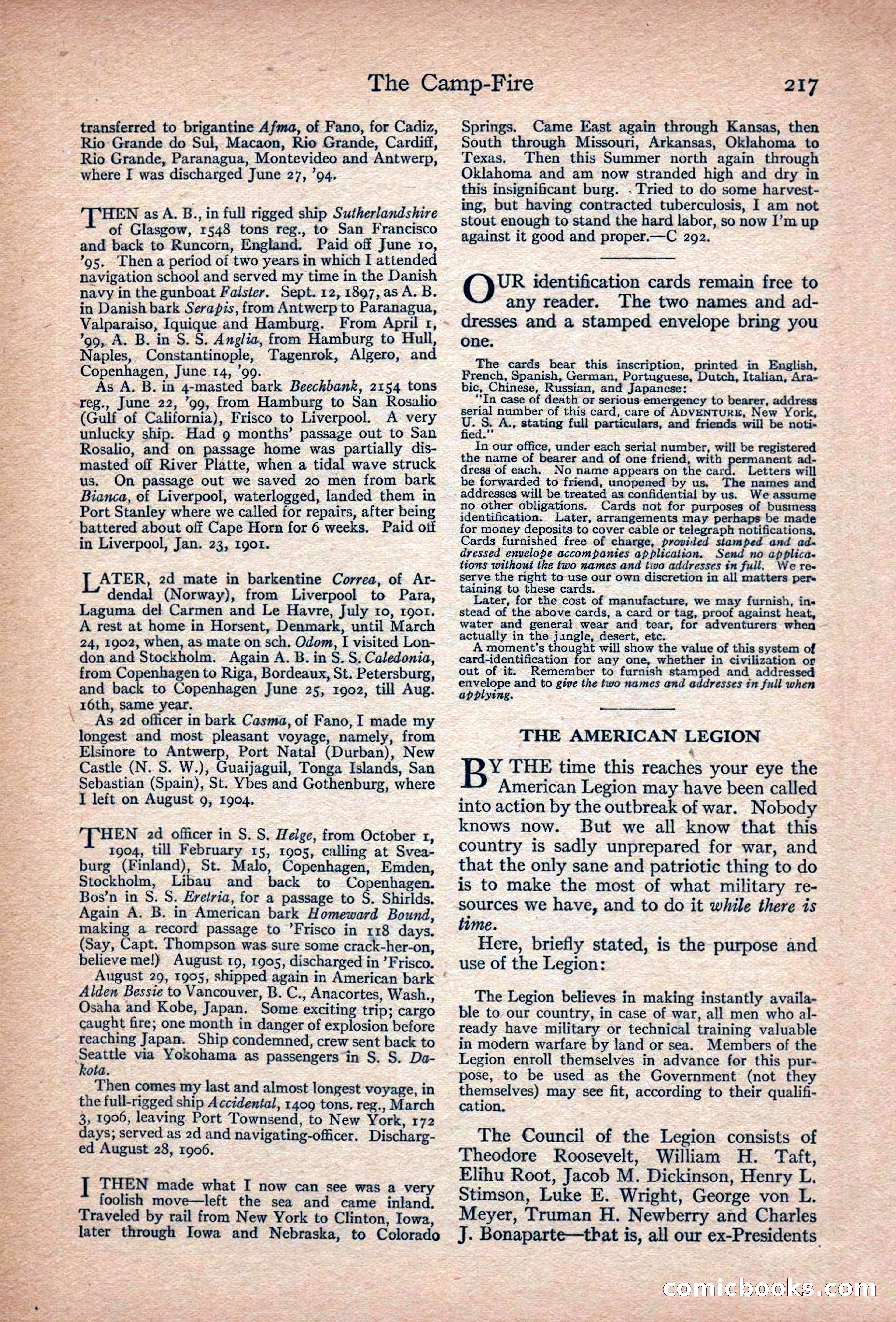 Adventure, November 1915 — page 219 of 228