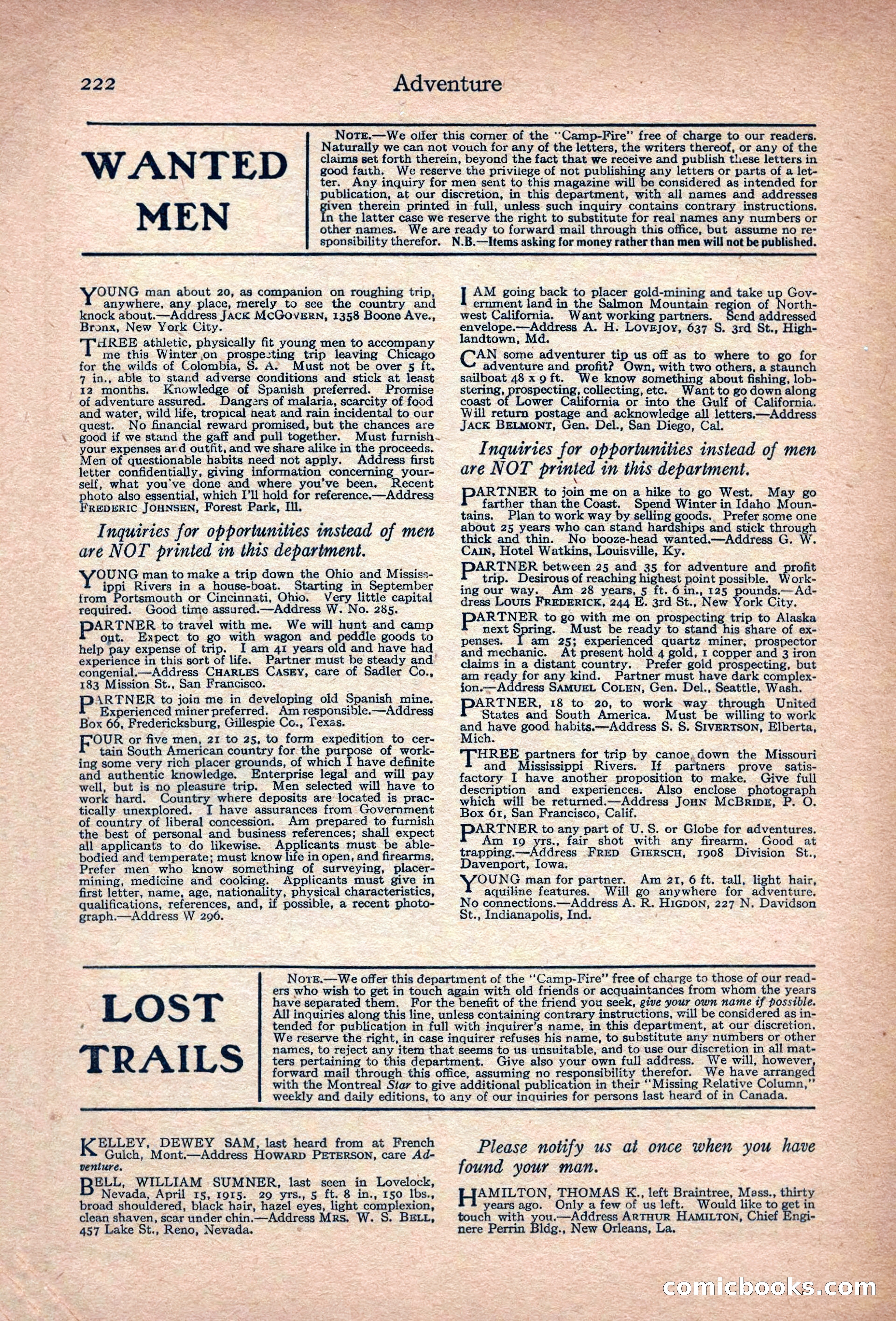 Adventure, November 1915 — page 224 of 228