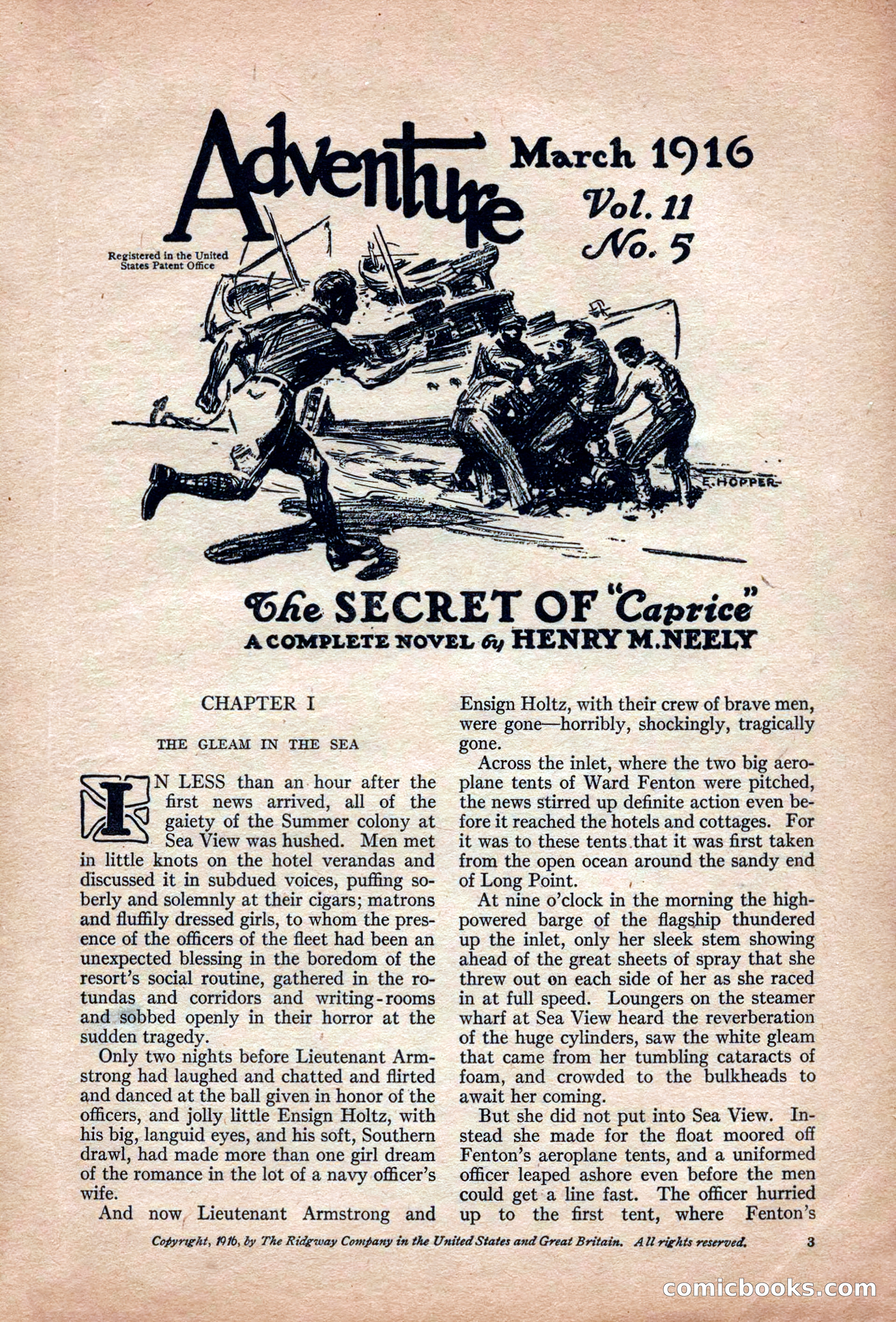 Adventure Magazine, March 1916 — page 5 of 228
