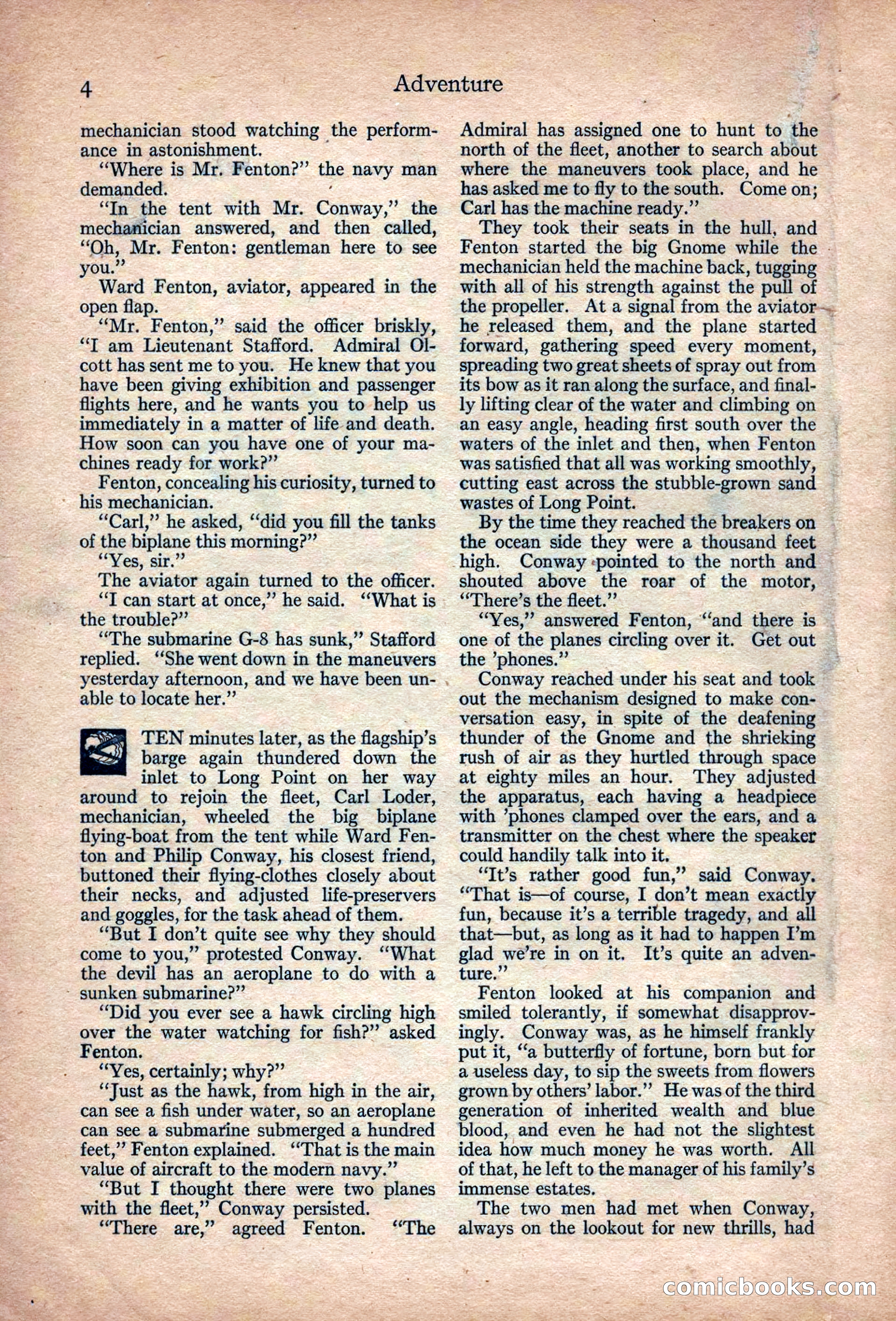 Adventure Magazine, March 1916 — page 6 of 228