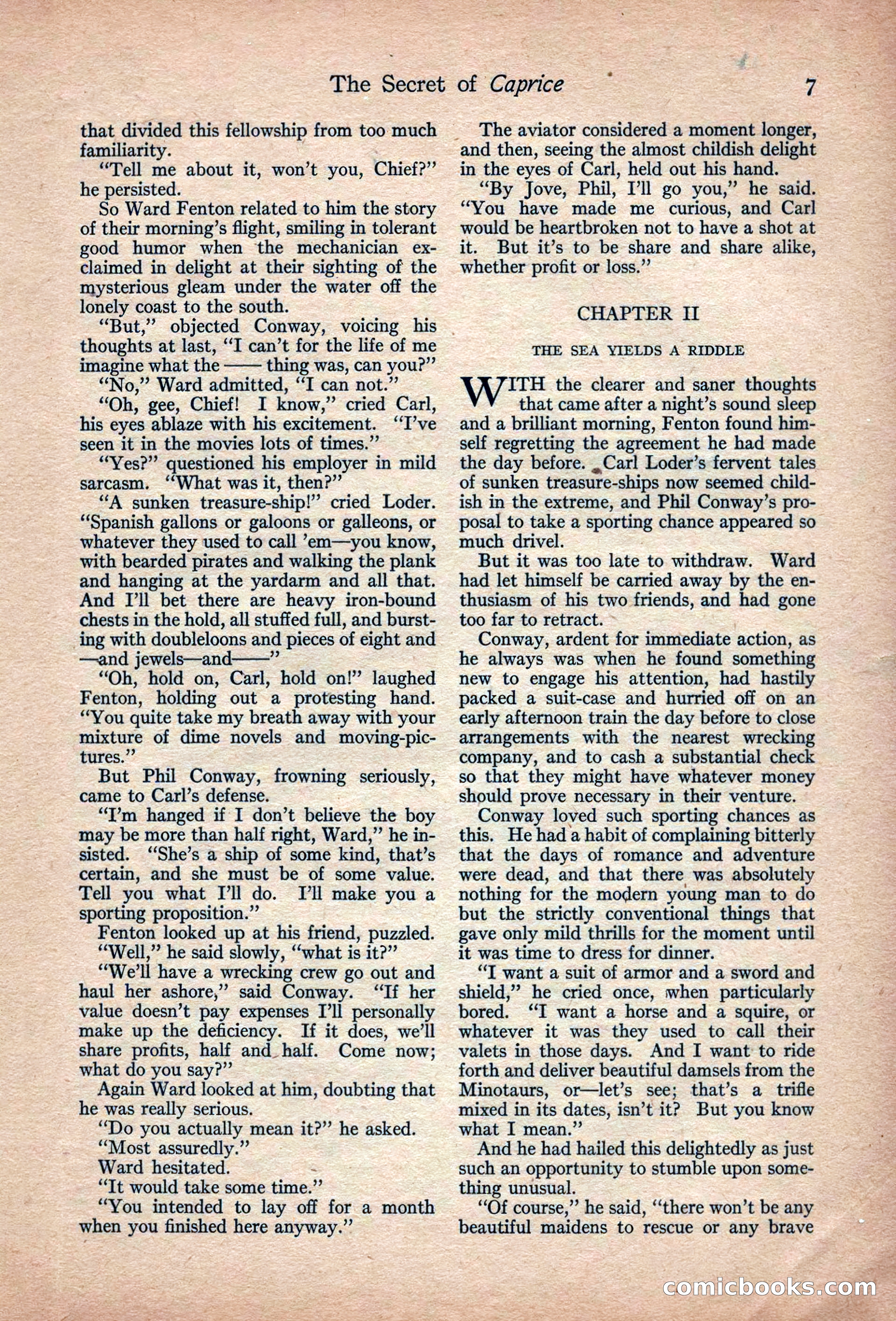 Adventure Magazine, March 1916 — page 9 of 228