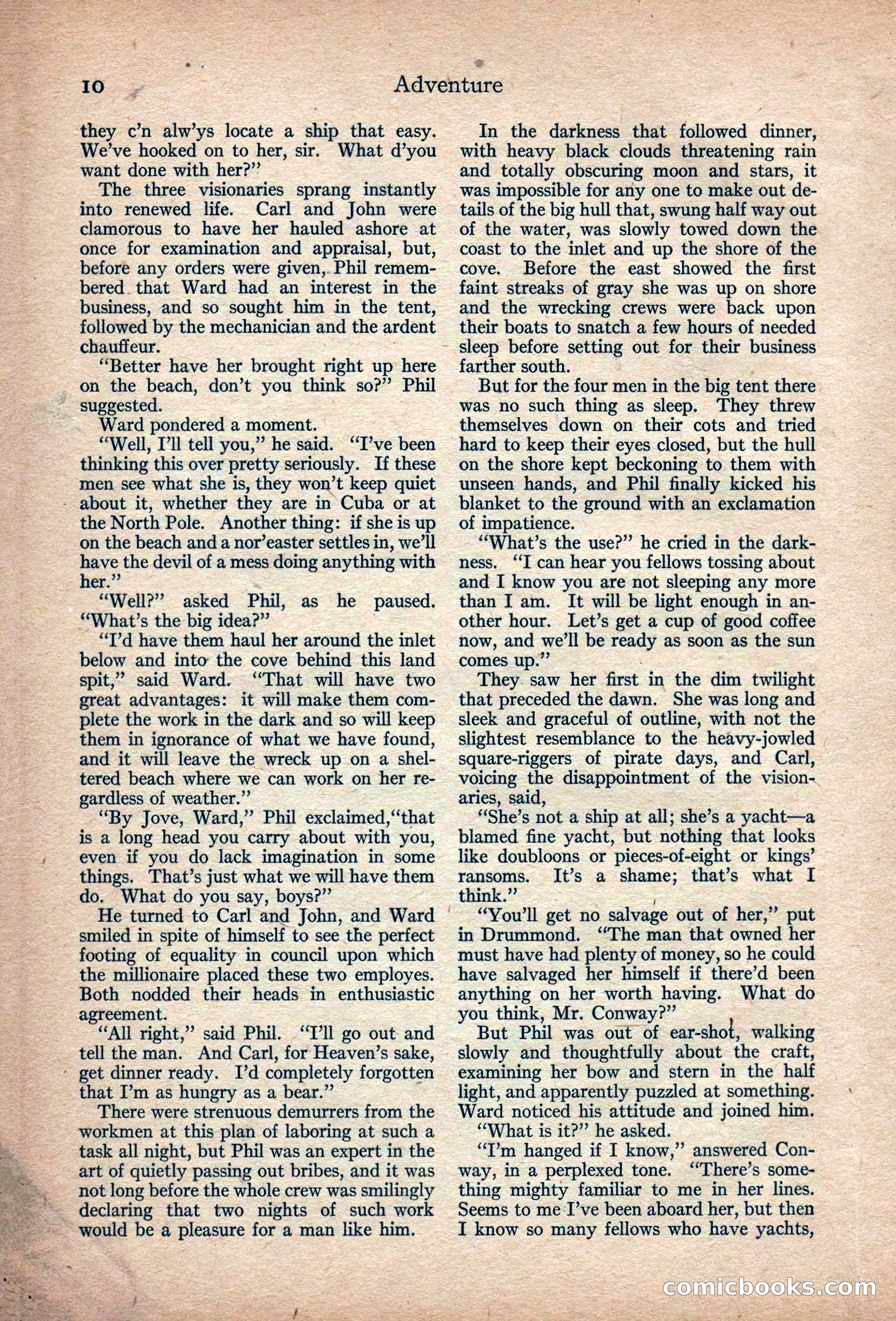 Adventure Magazine, March 1916 — page 12 of 228