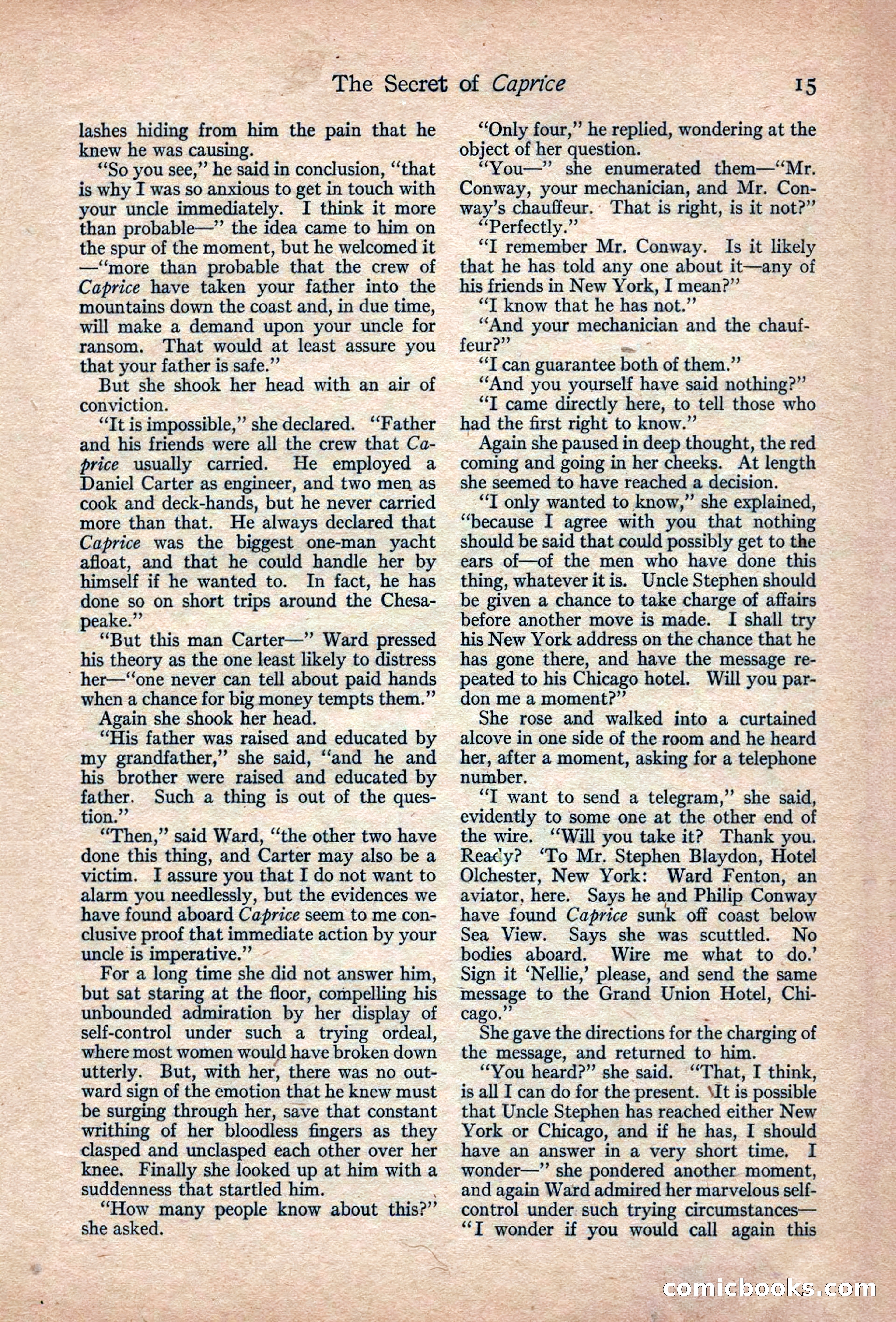 Adventure Magazine, March 1916 — page 17 of 228