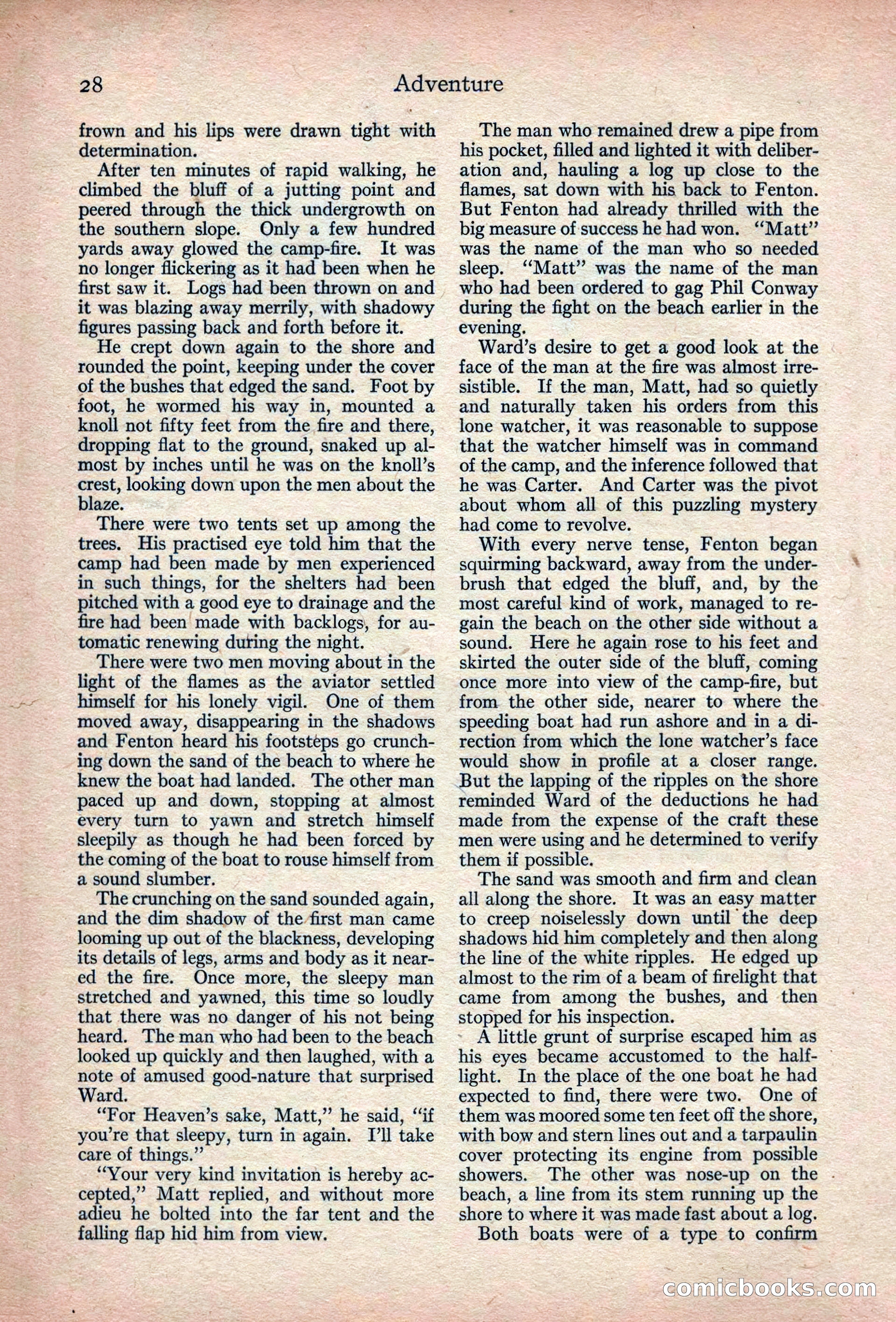 Adventure Magazine, March 1916 — page 30 of 228