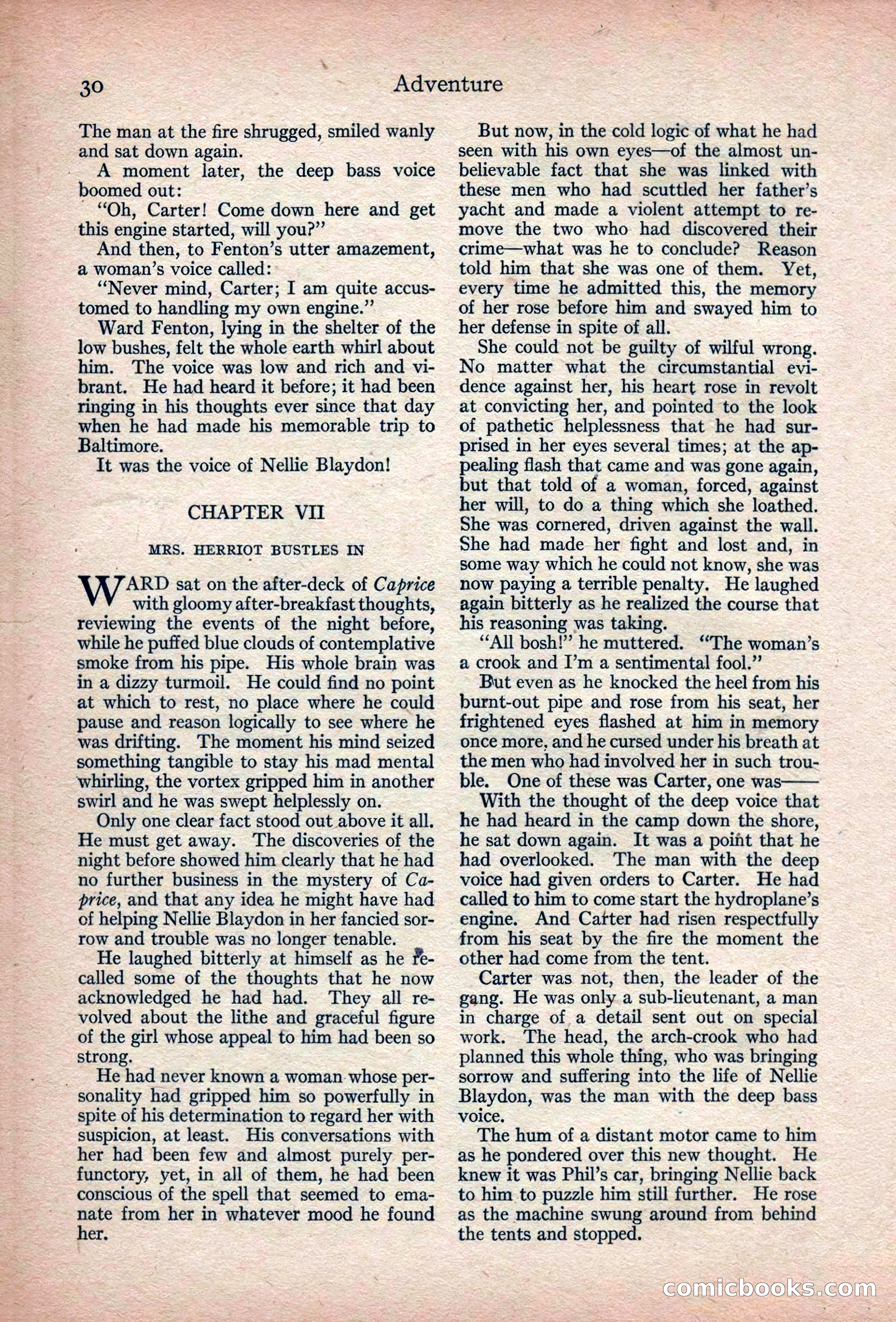 Adventure Magazine, March 1916 — page 32 of 228