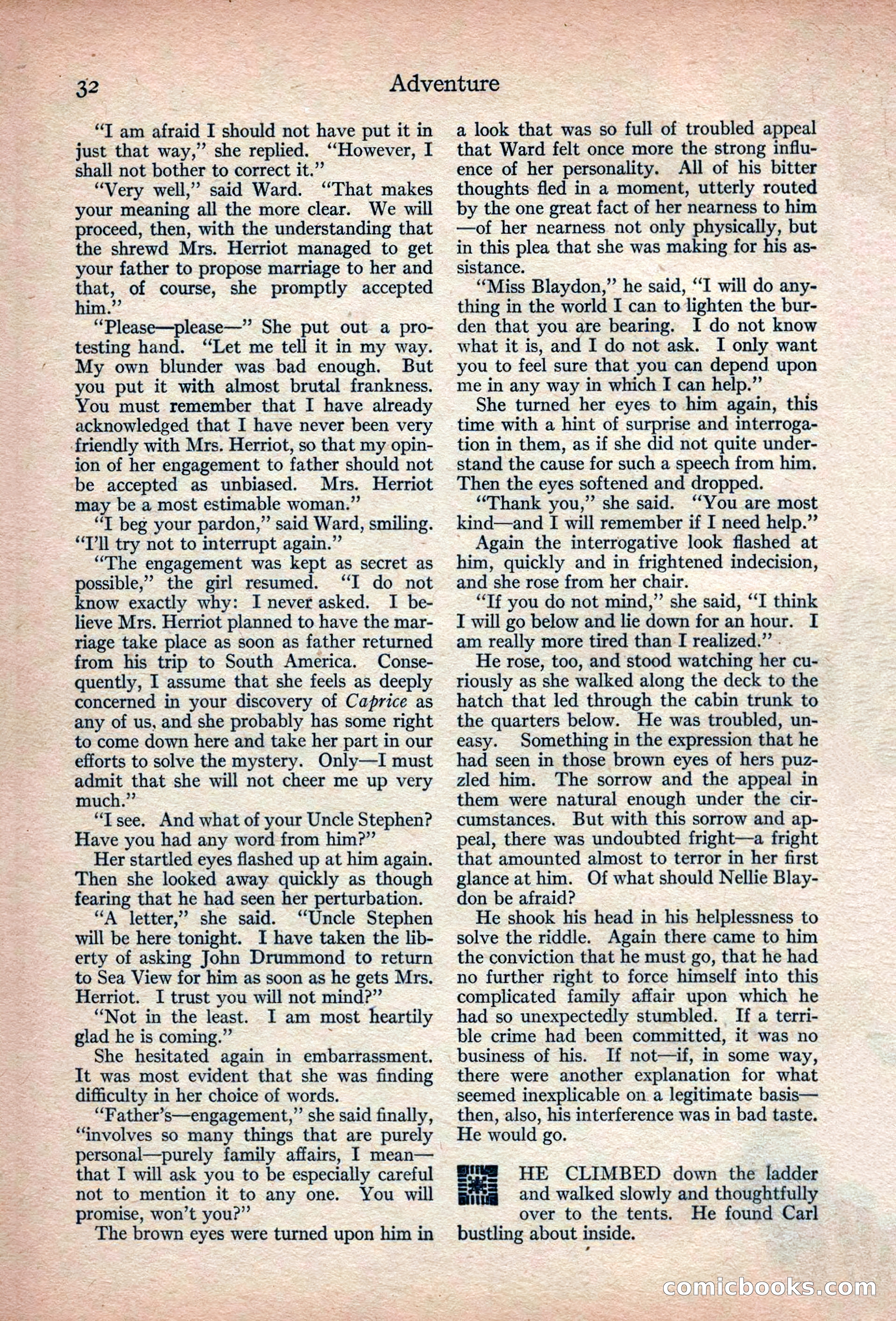 Adventure Magazine, March 1916 — page 34 of 228