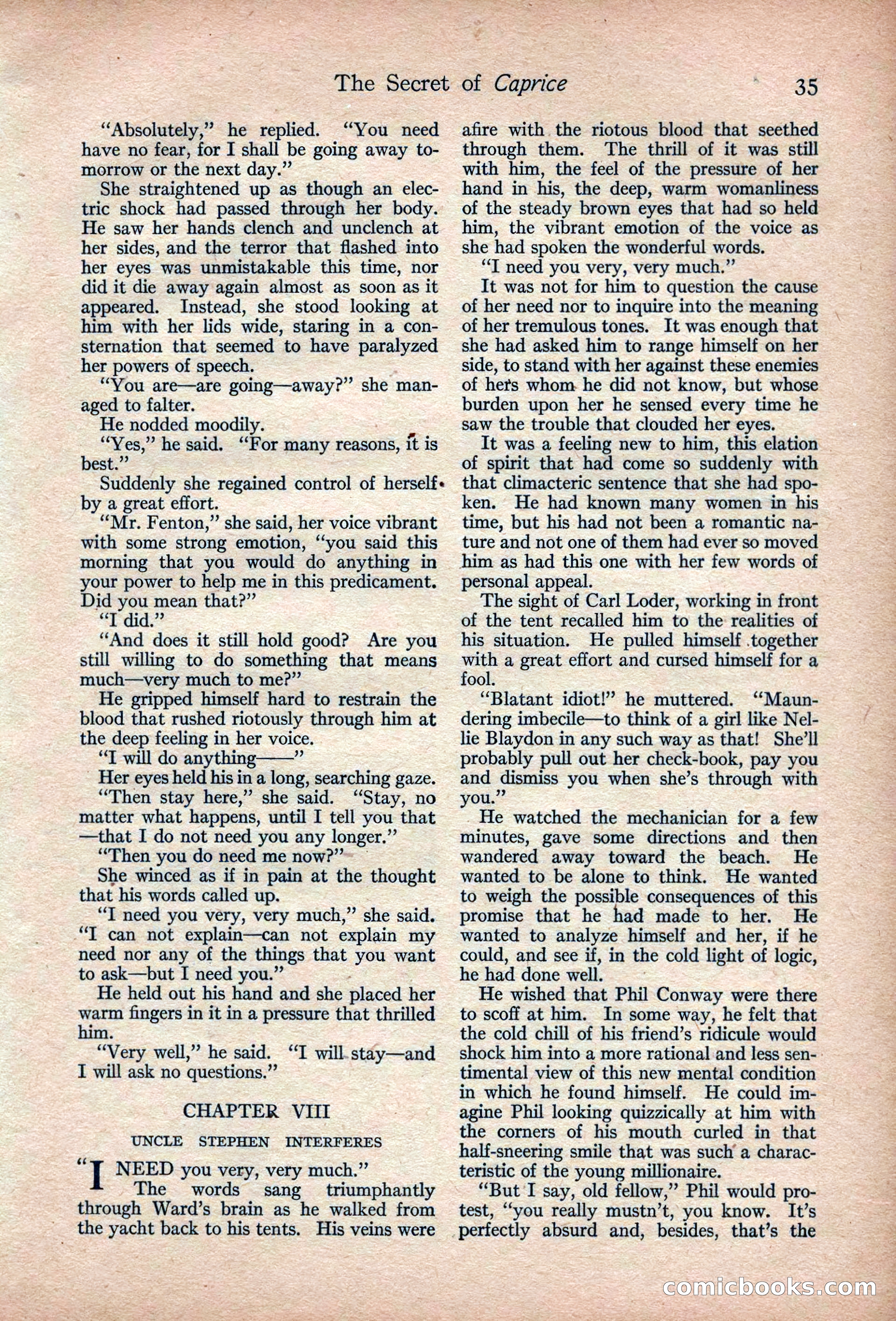 Adventure Magazine, March 1916 — page 37 of 228
