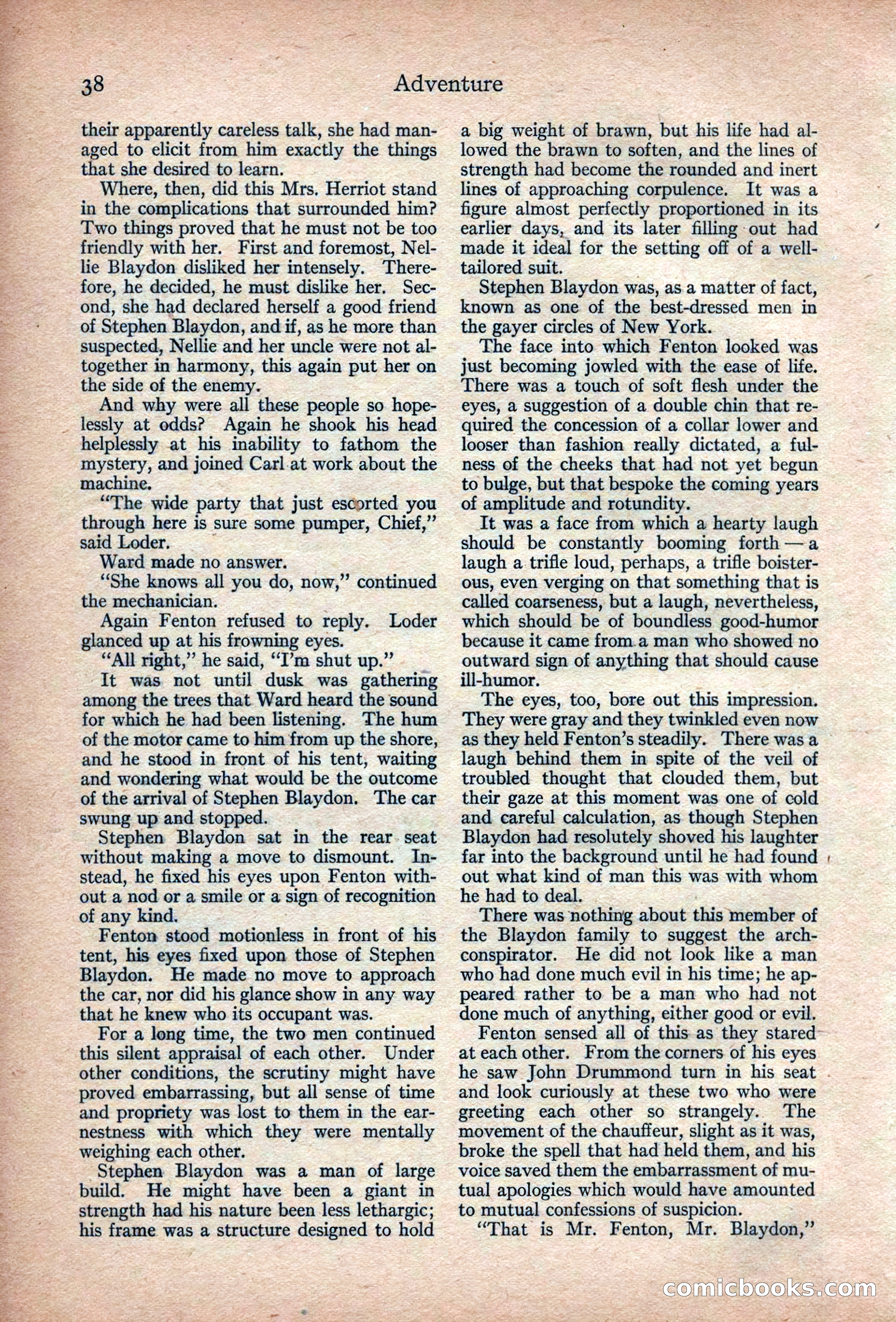 Adventure Magazine, March 1916 — page 40 of 228