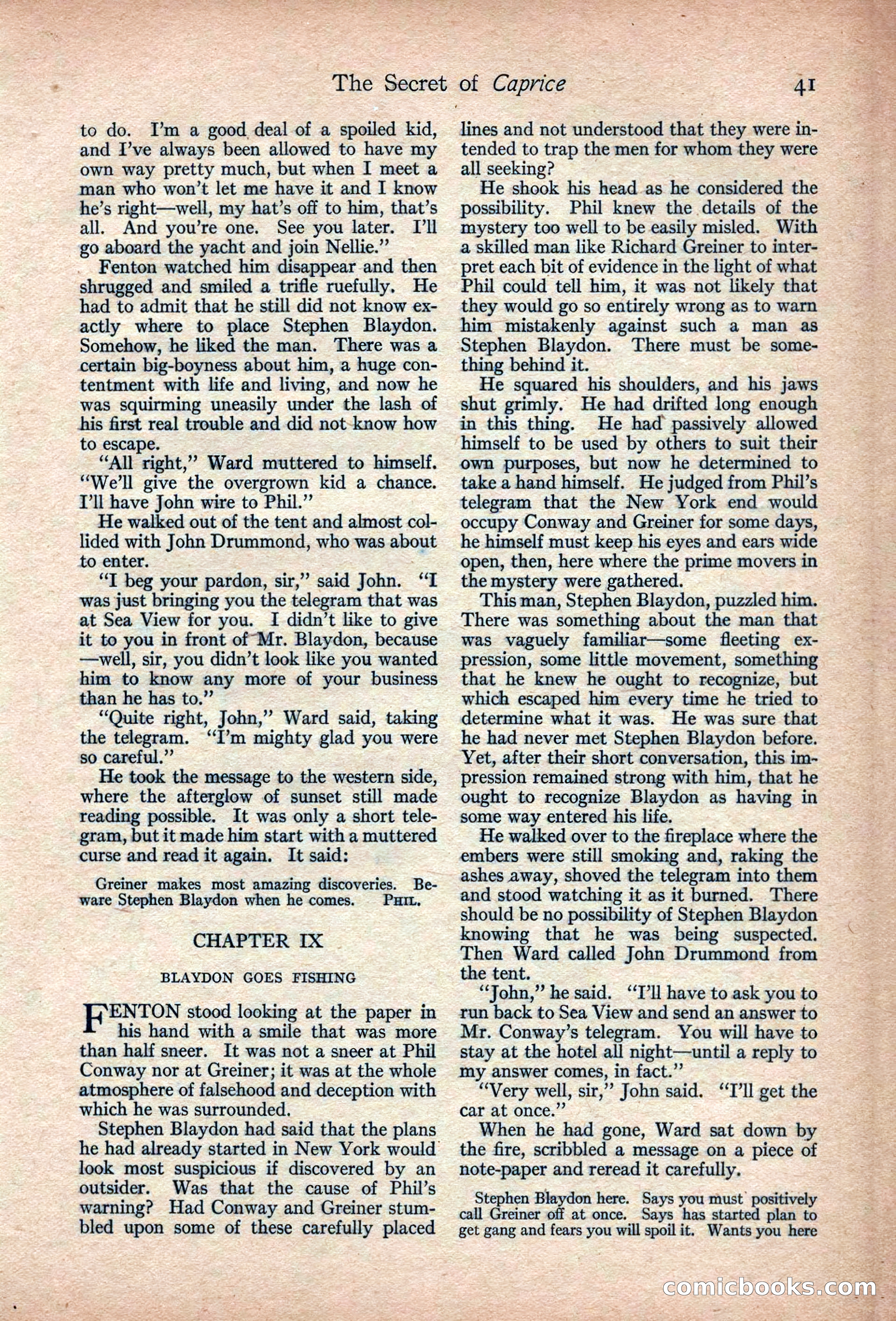 Adventure Magazine, March 1916 — page 43 of 228