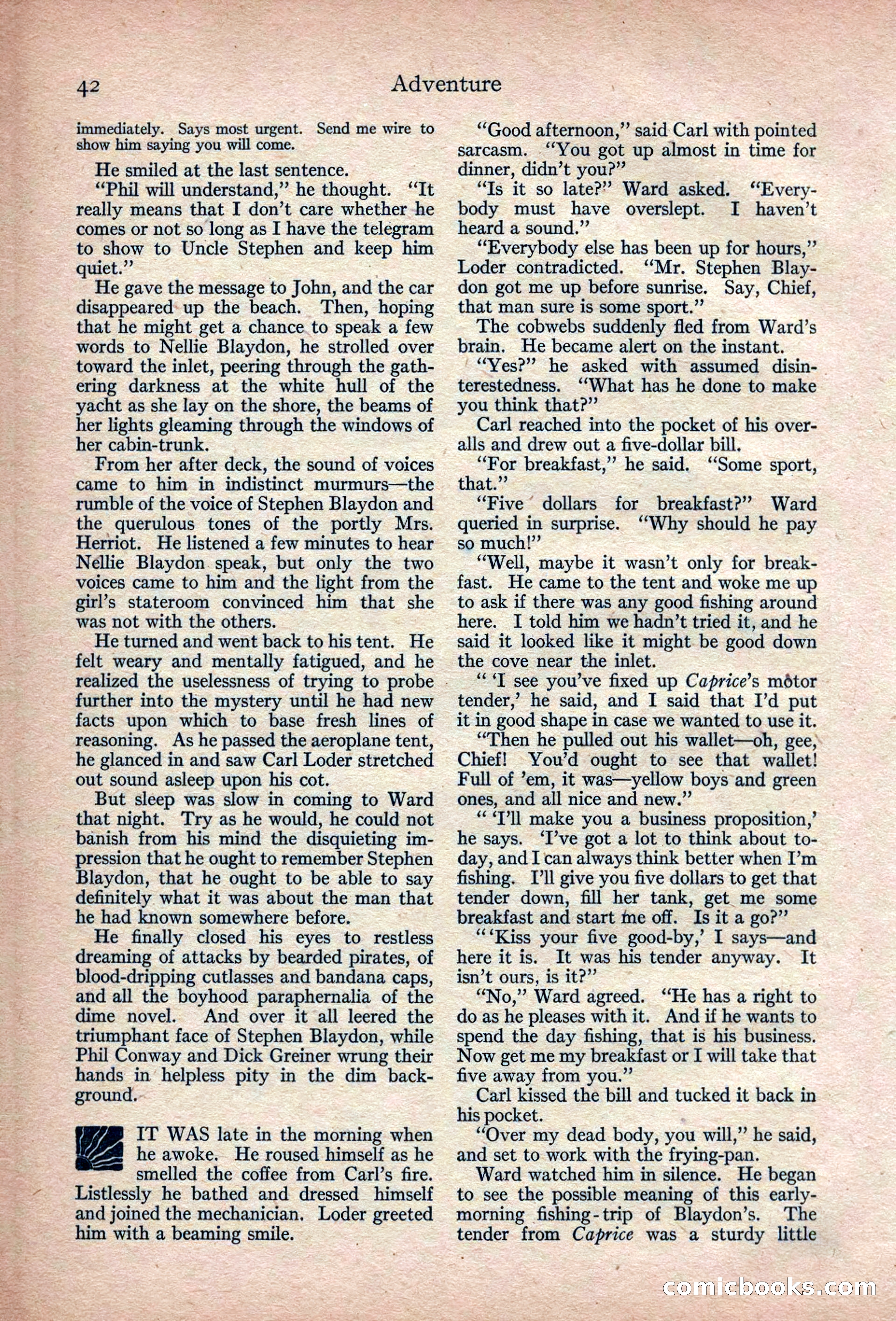 Adventure Magazine, March 1916 — page 44 of 228