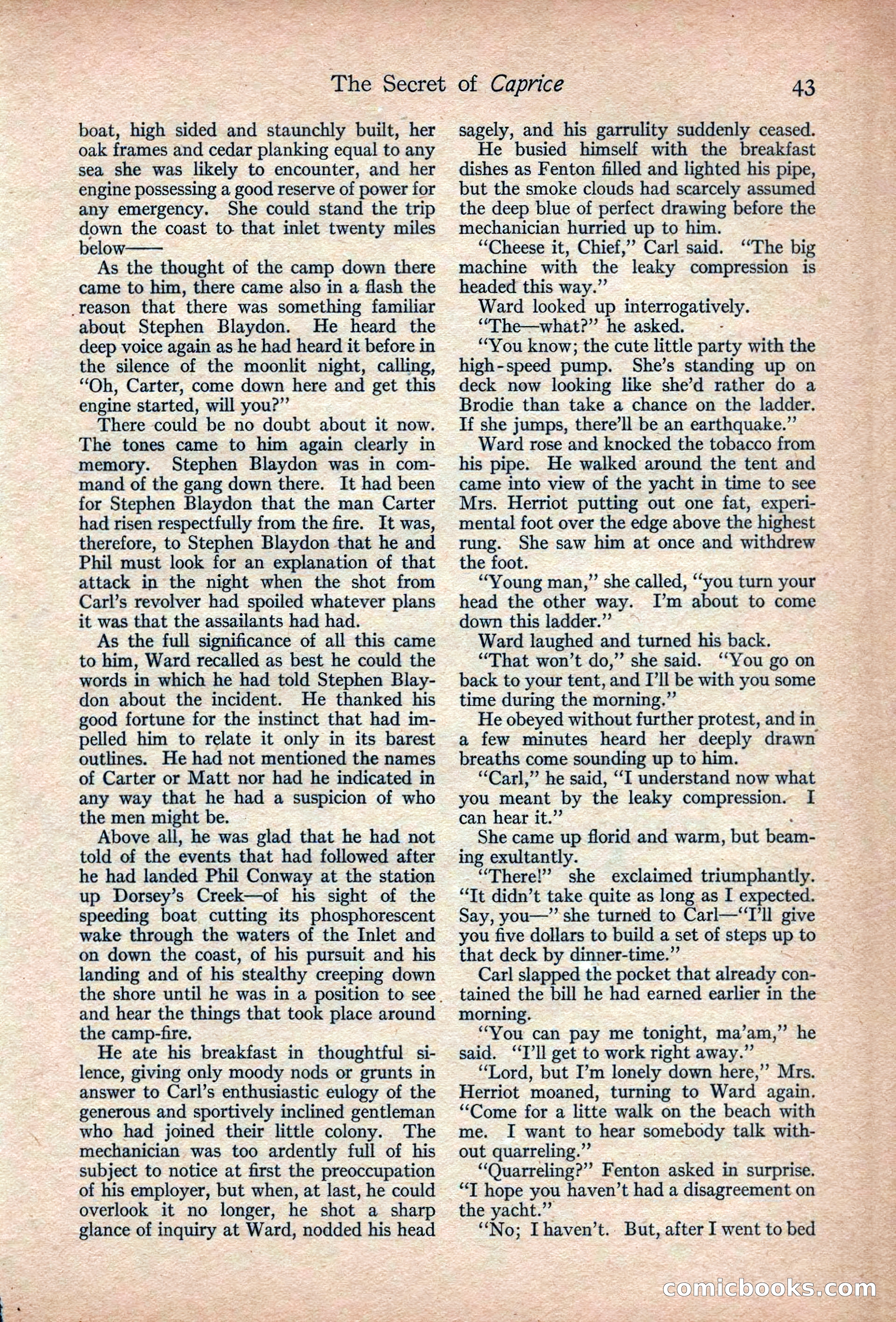 Adventure Magazine, March 1916 — page 45 of 228