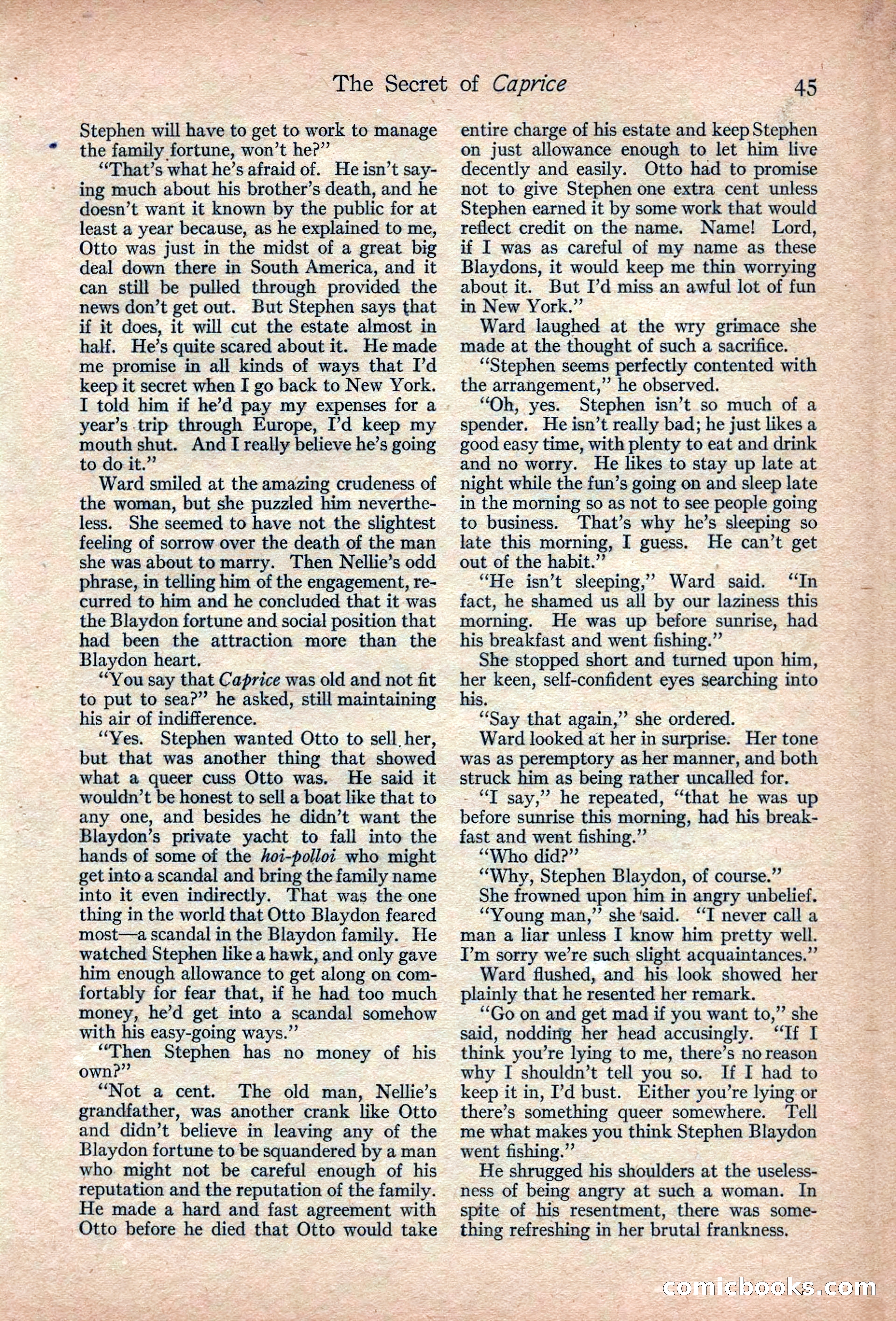Adventure Magazine, March 1916 — page 47 of 228