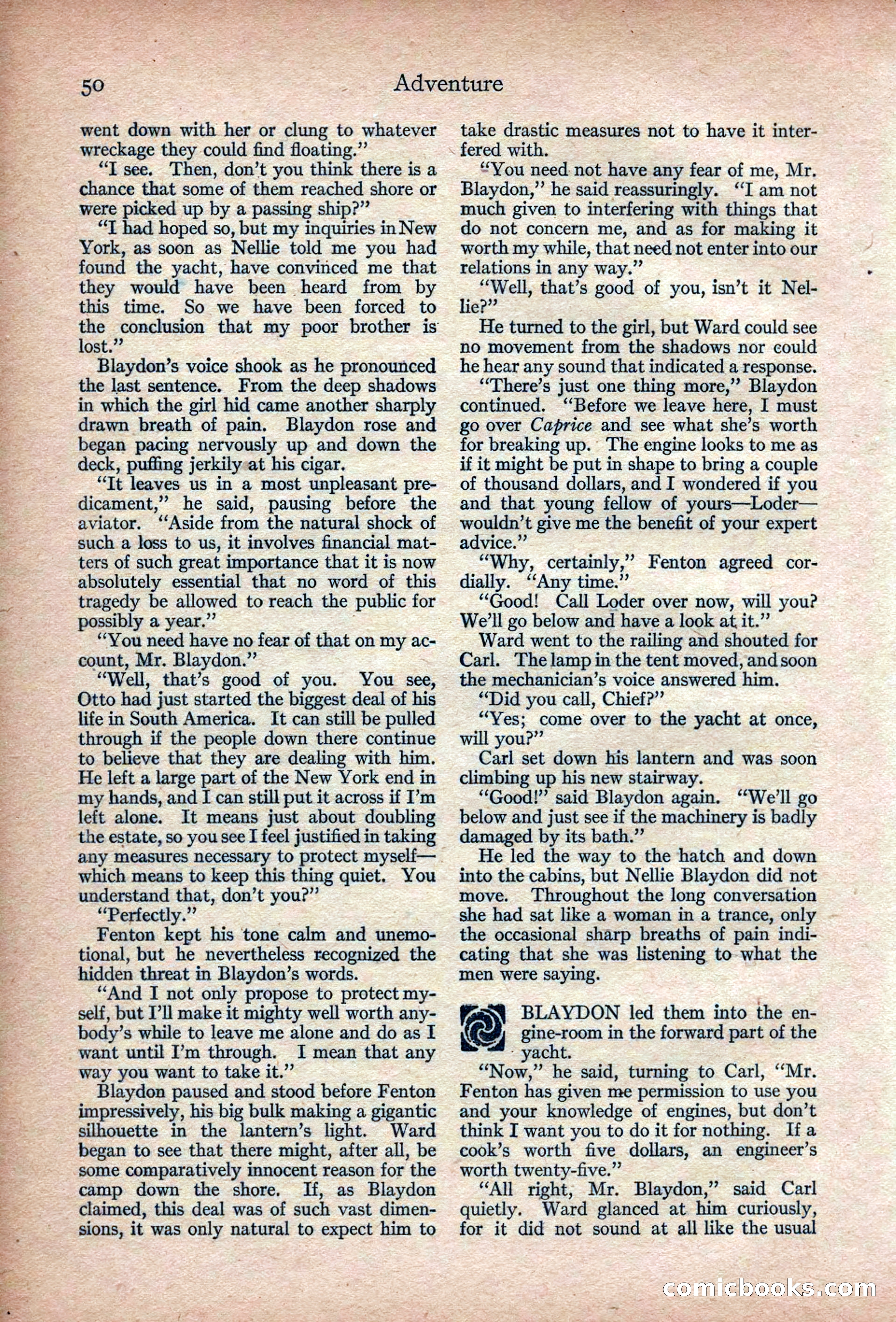 Adventure Magazine, March 1916 — page 52 of 228