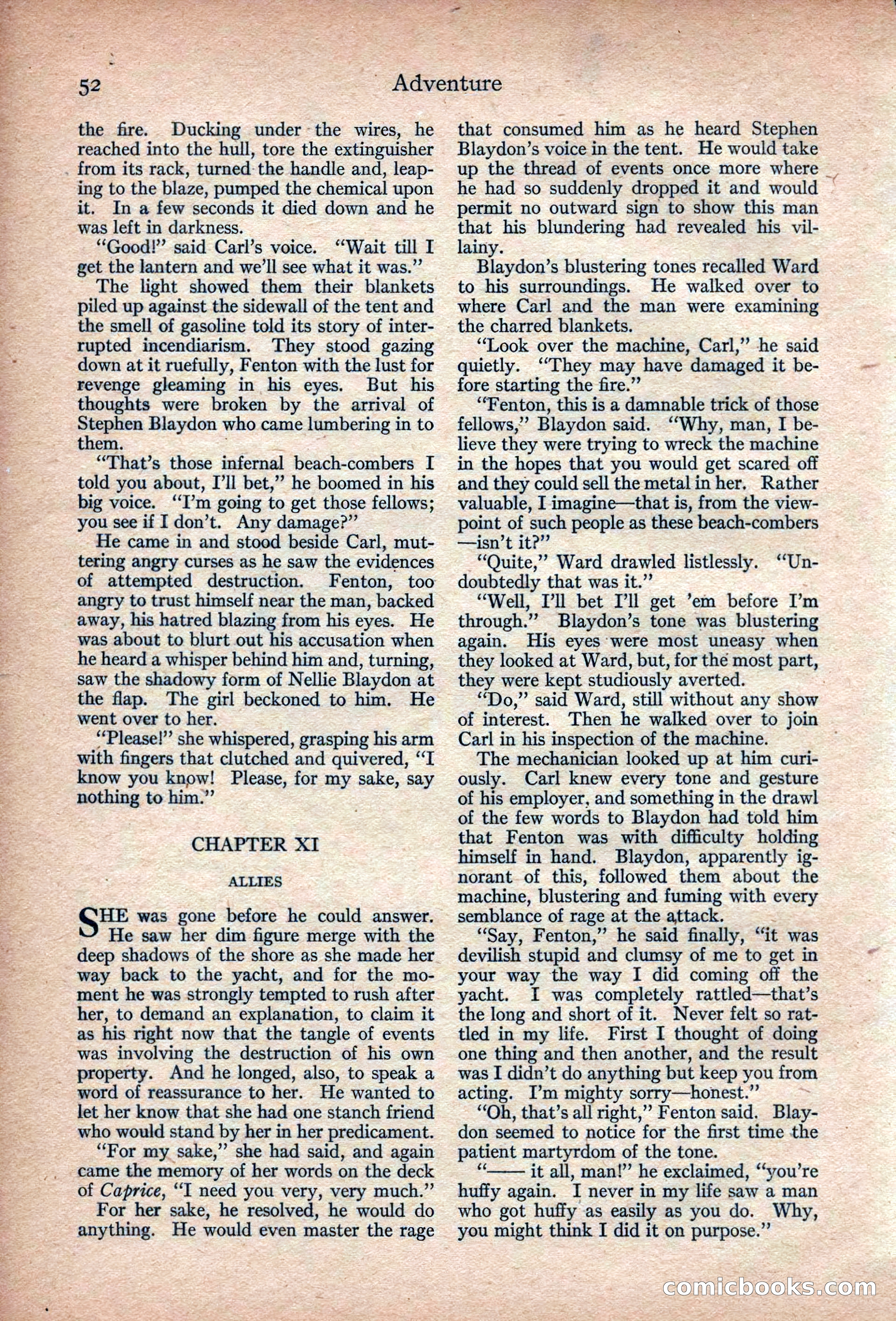 Adventure Magazine, March 1916 — page 54 of 228