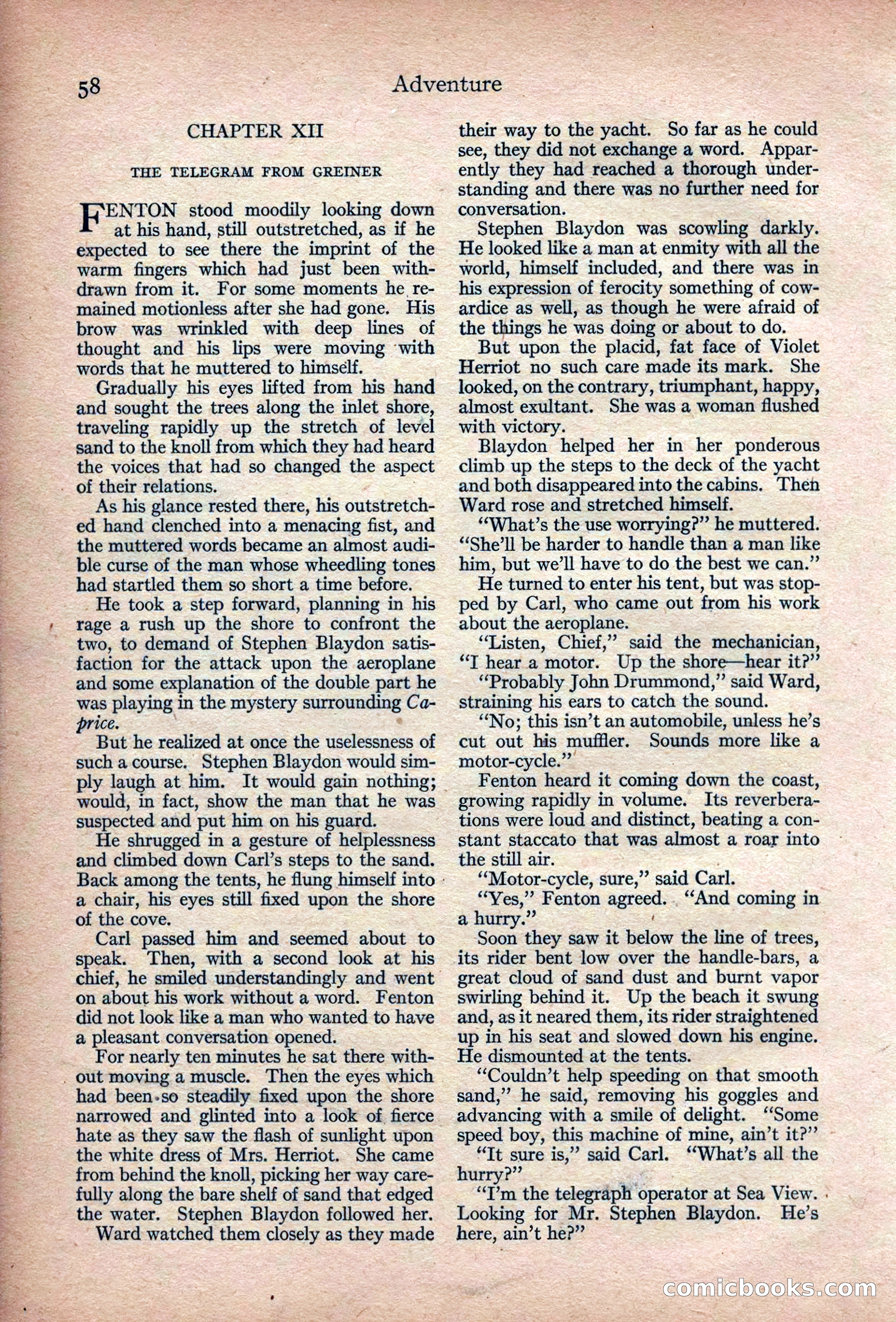 Adventure Magazine, March 1916 — page 60 of 228
