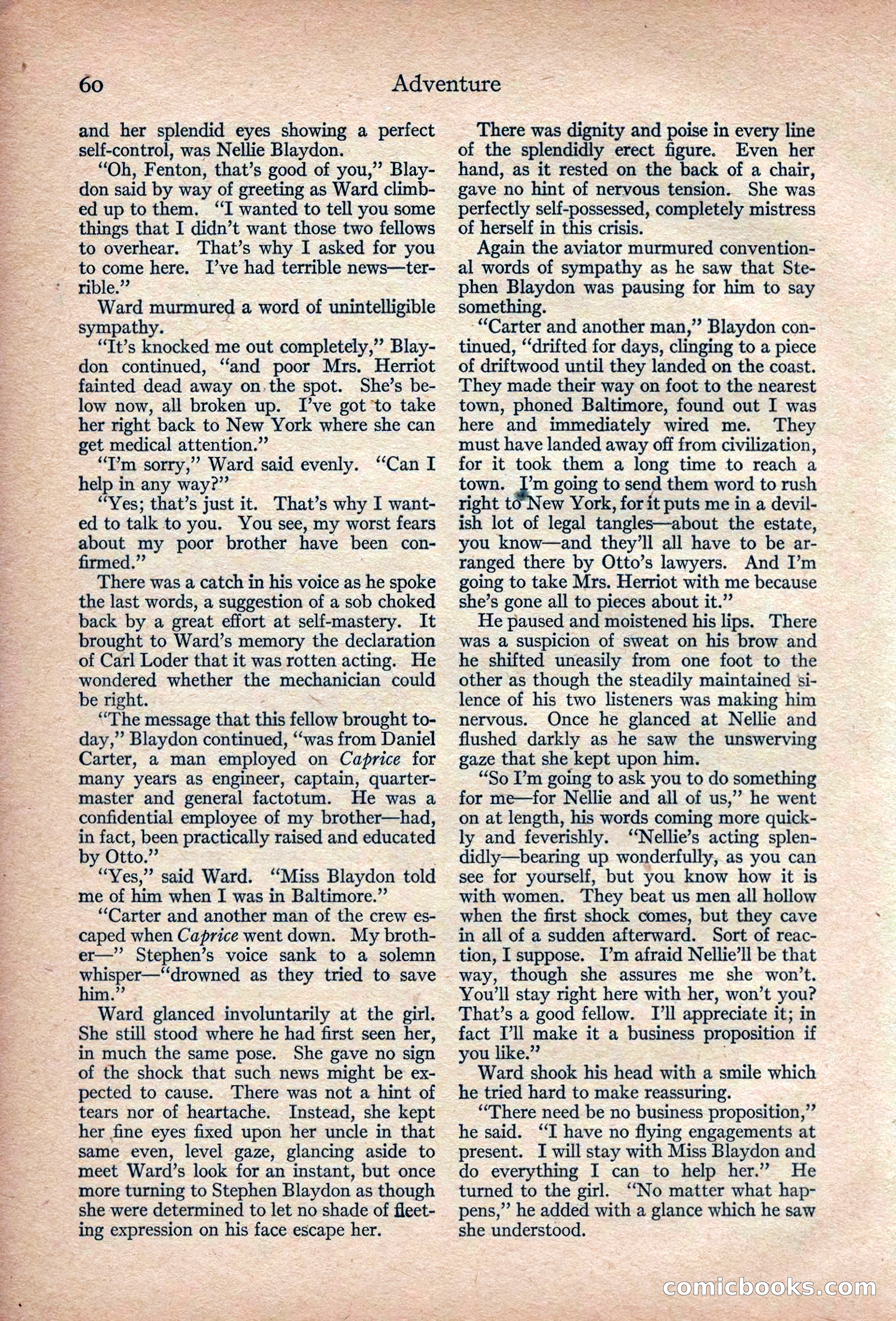 Adventure Magazine, March 1916 — page 62 of 228
