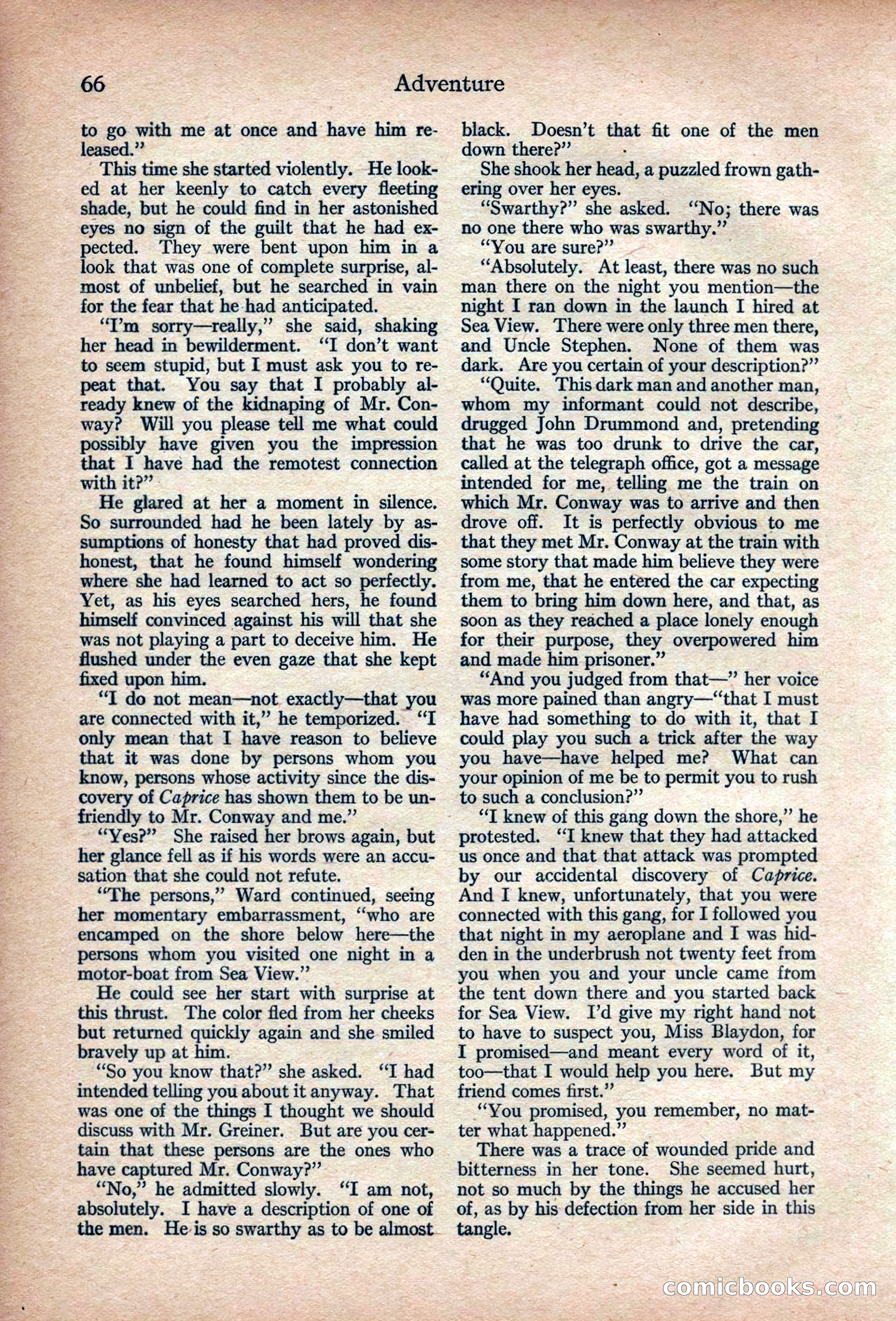 Adventure Magazine, March 1916 — page 68 of 228
