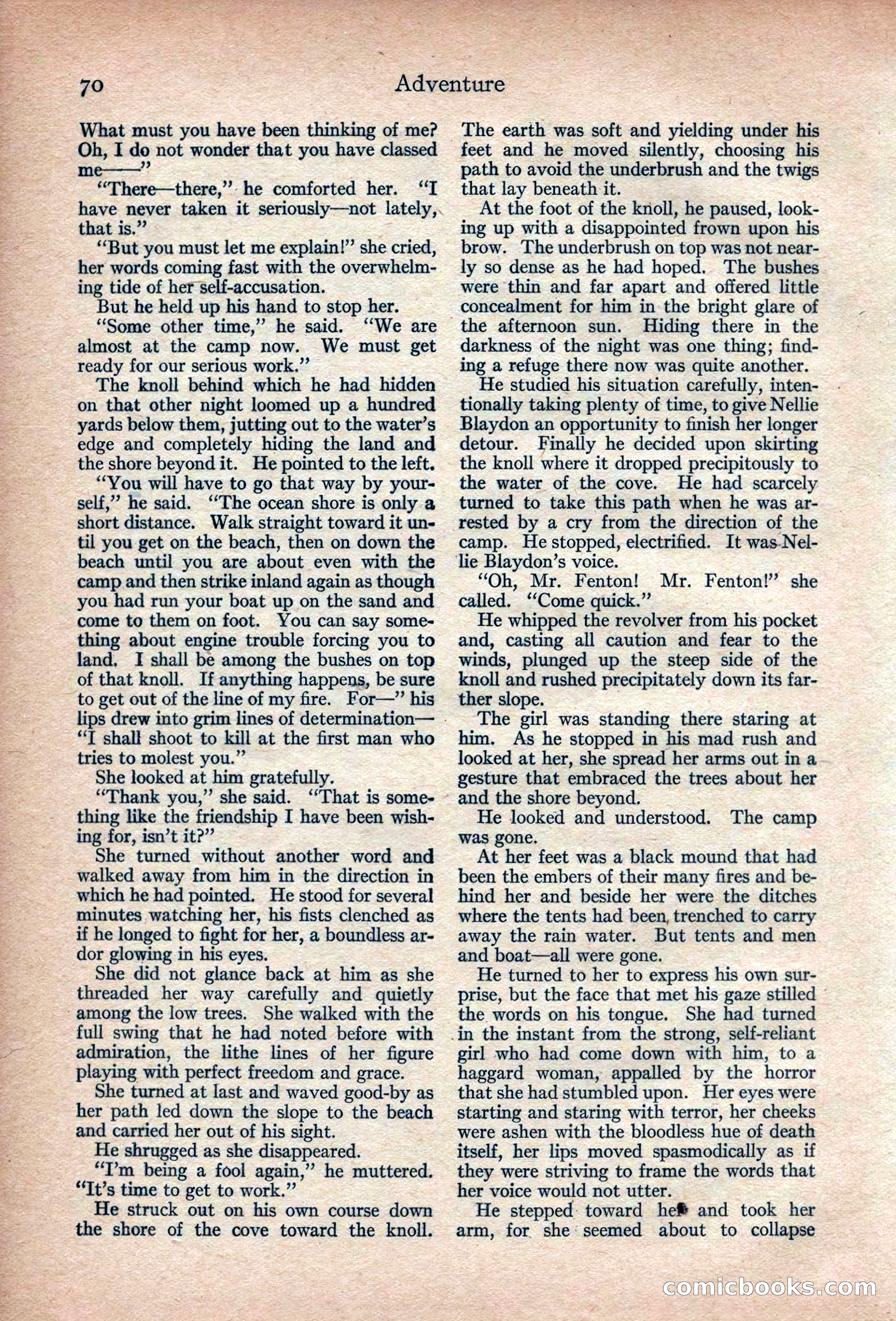 Adventure Magazine, March 1916 — page 72 of 228