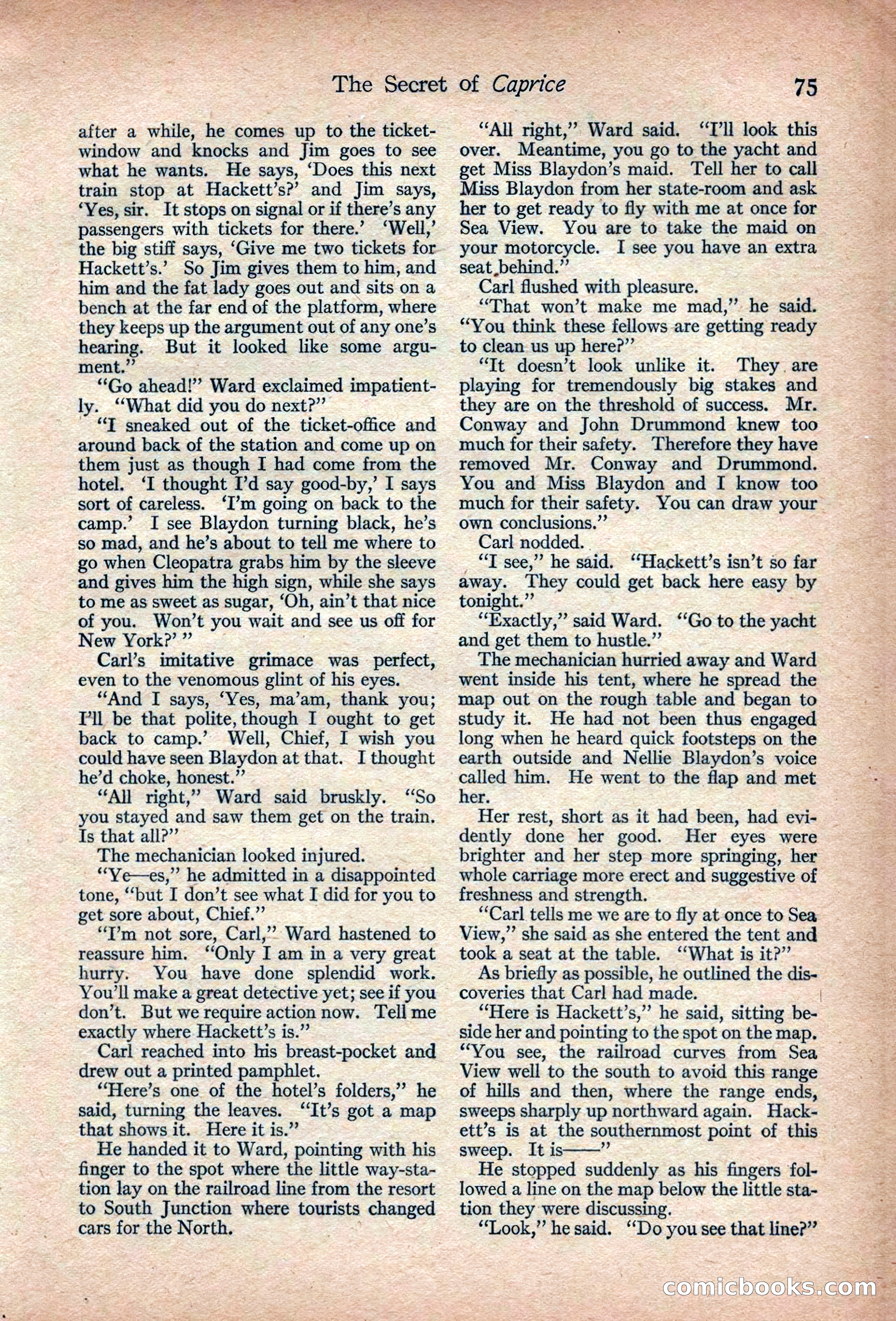 Adventure Magazine, March 1916 — page 77 of 228