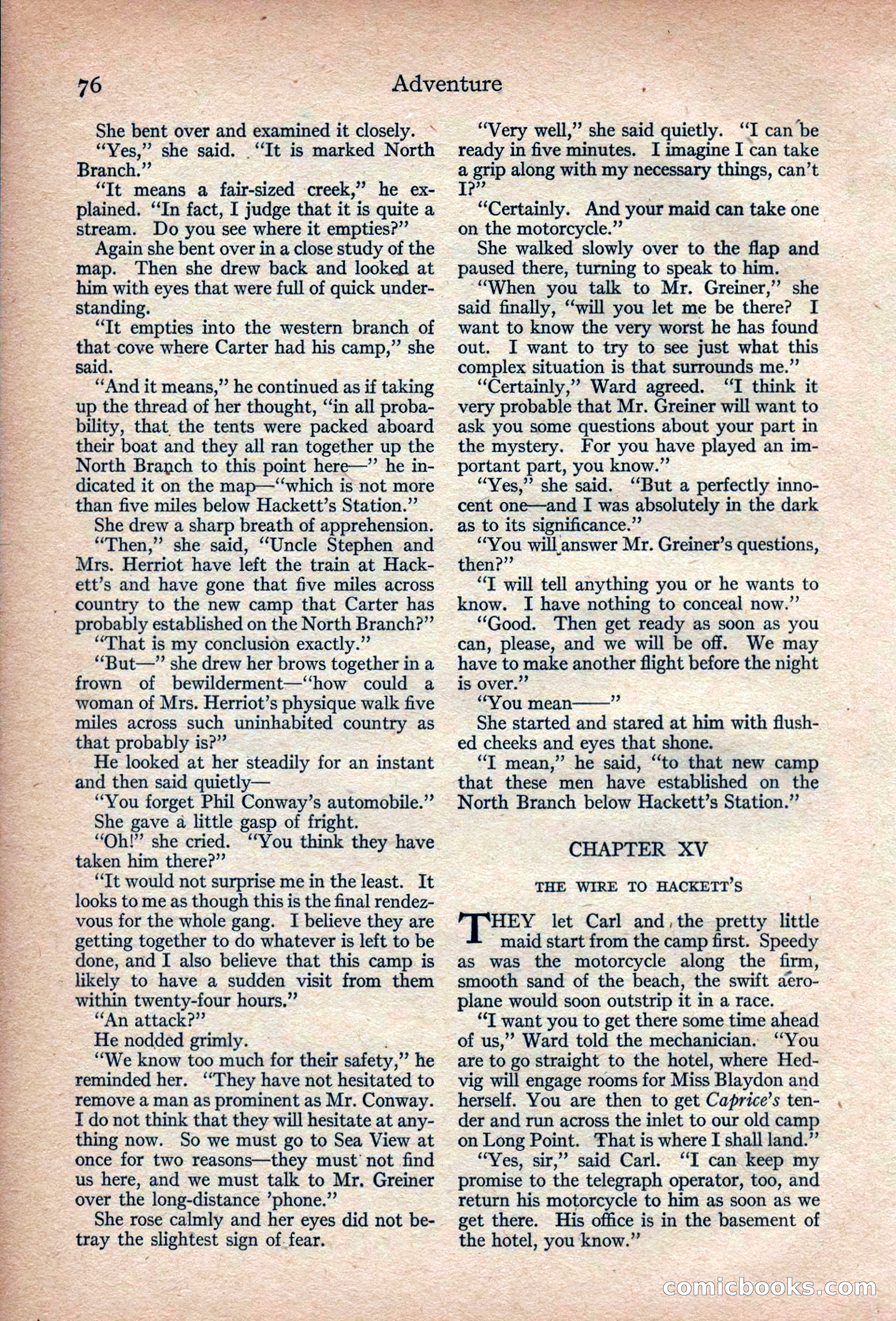 Adventure Magazine, March 1916 — page 78 of 228