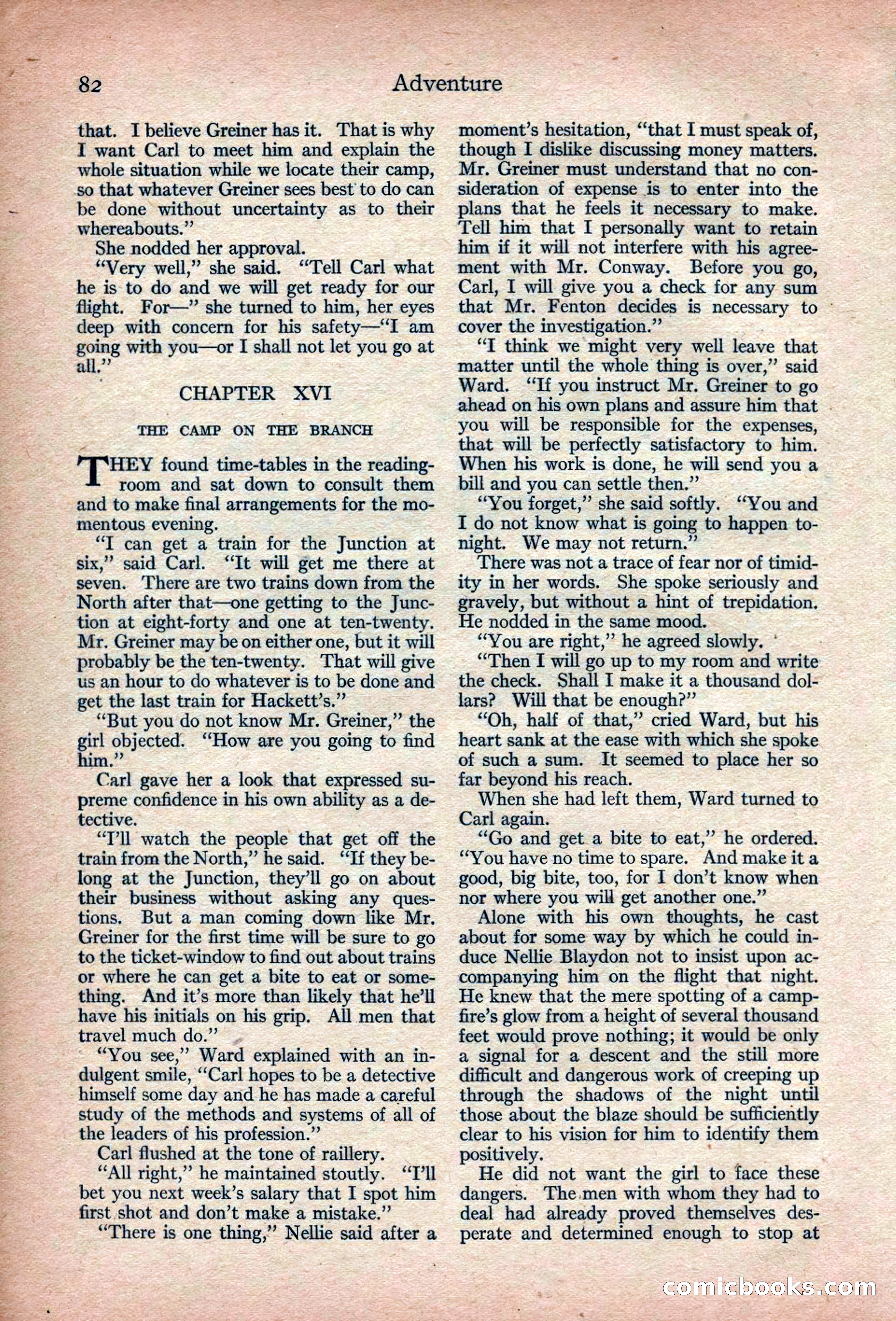 Adventure Magazine, March 1916 — page 84 of 228