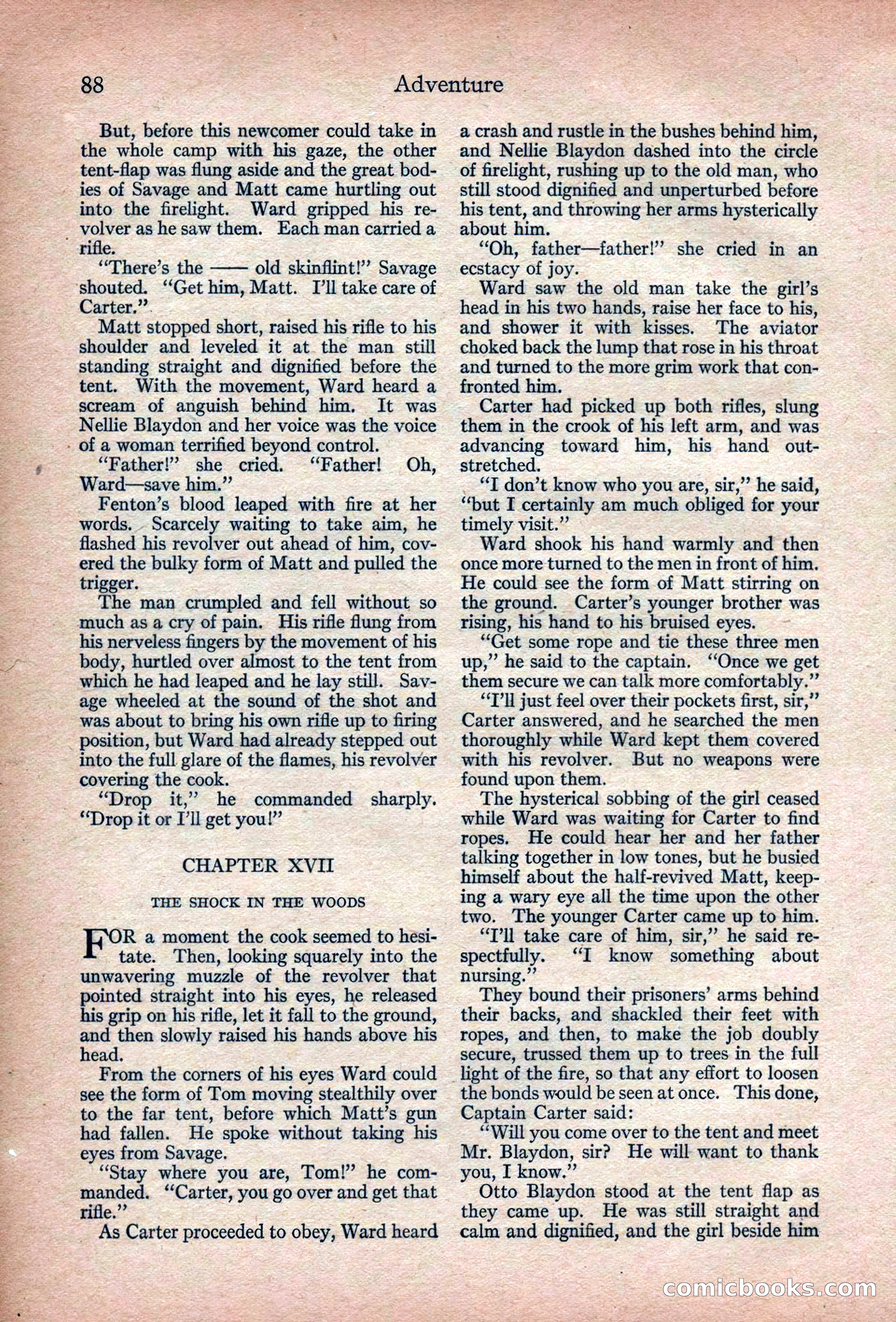 Adventure Magazine, March 1916 — page 90 of 228