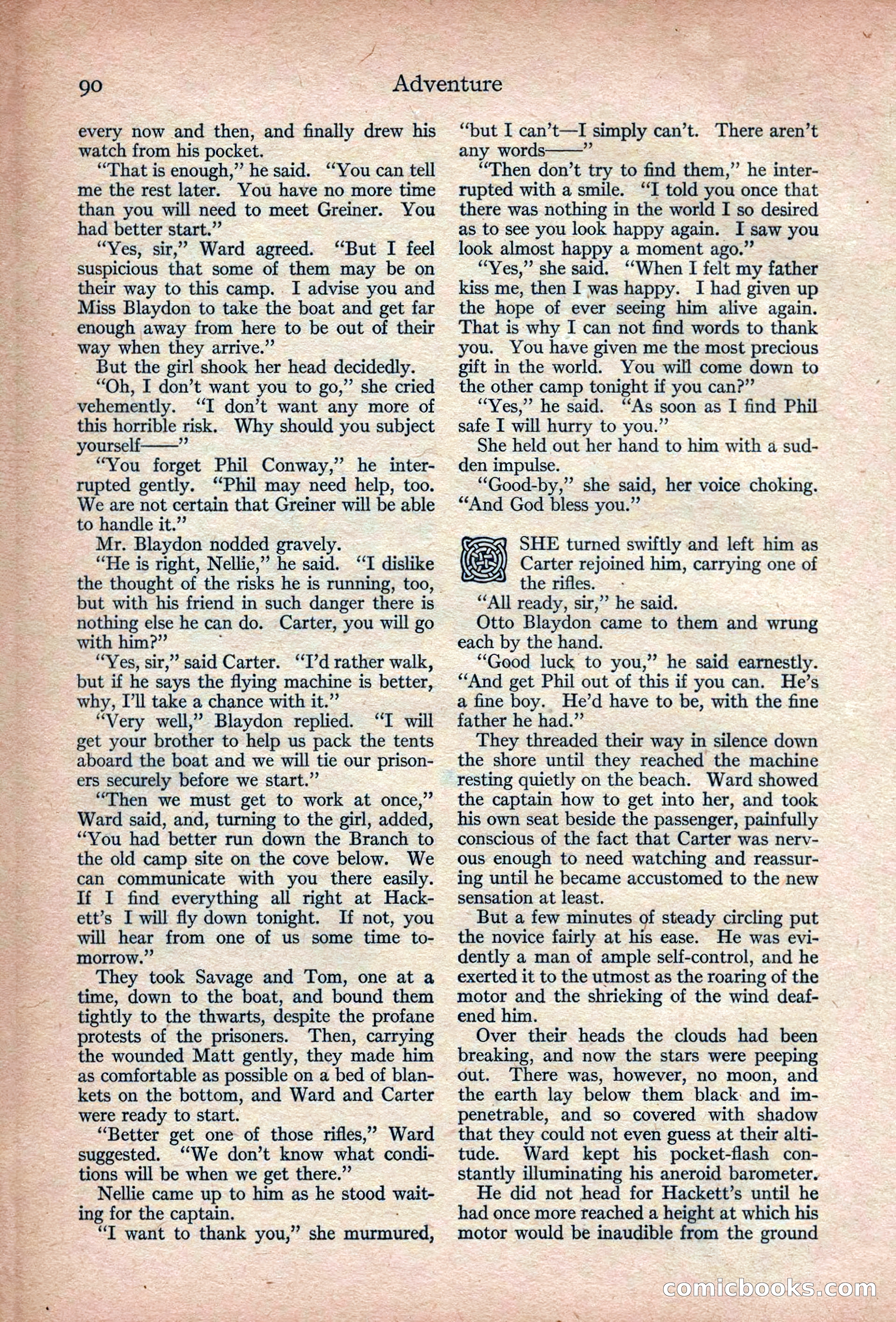 Adventure Magazine, March 1916 — page 92 of 228
