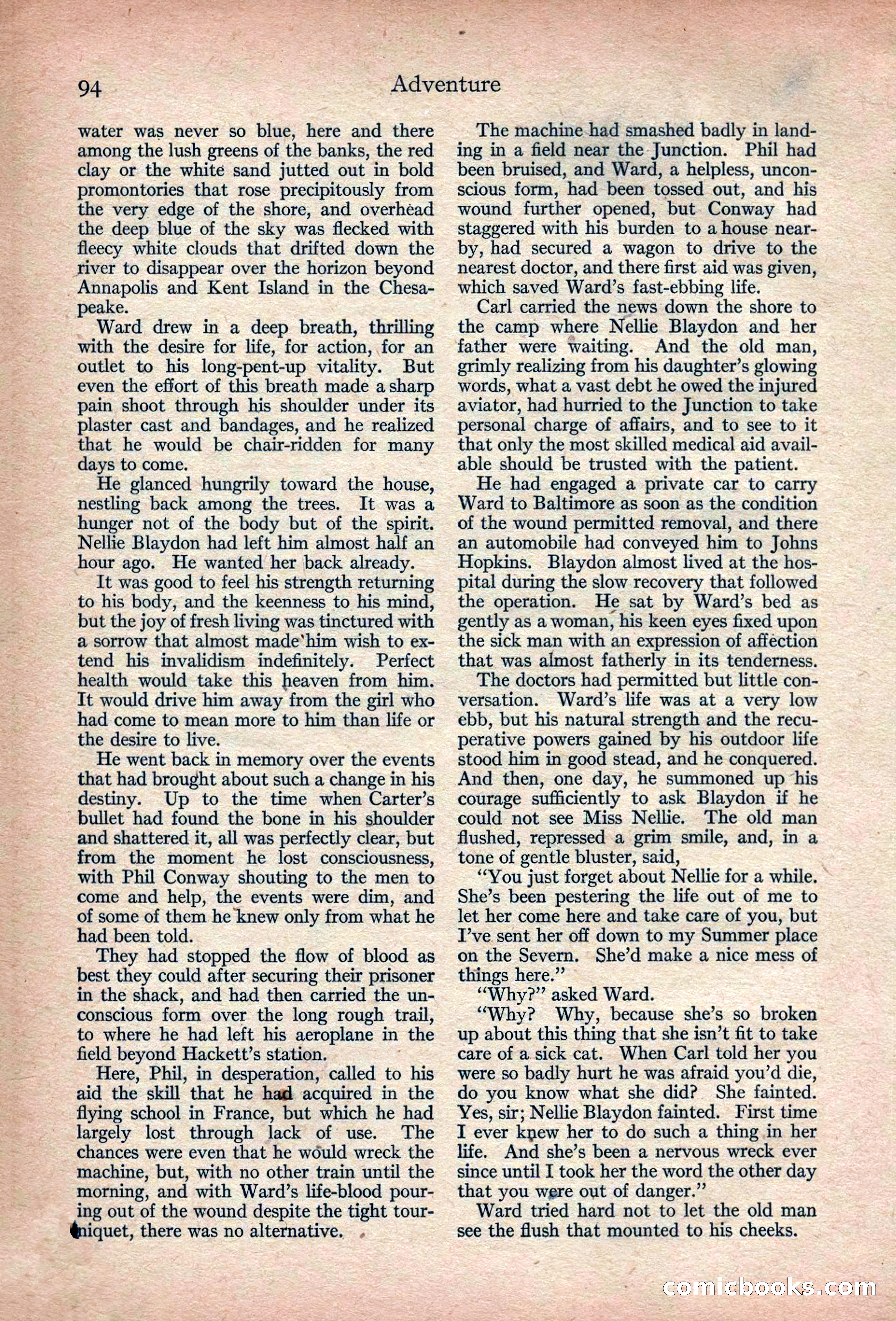 Adventure Magazine, March 1916 — page 96 of 228