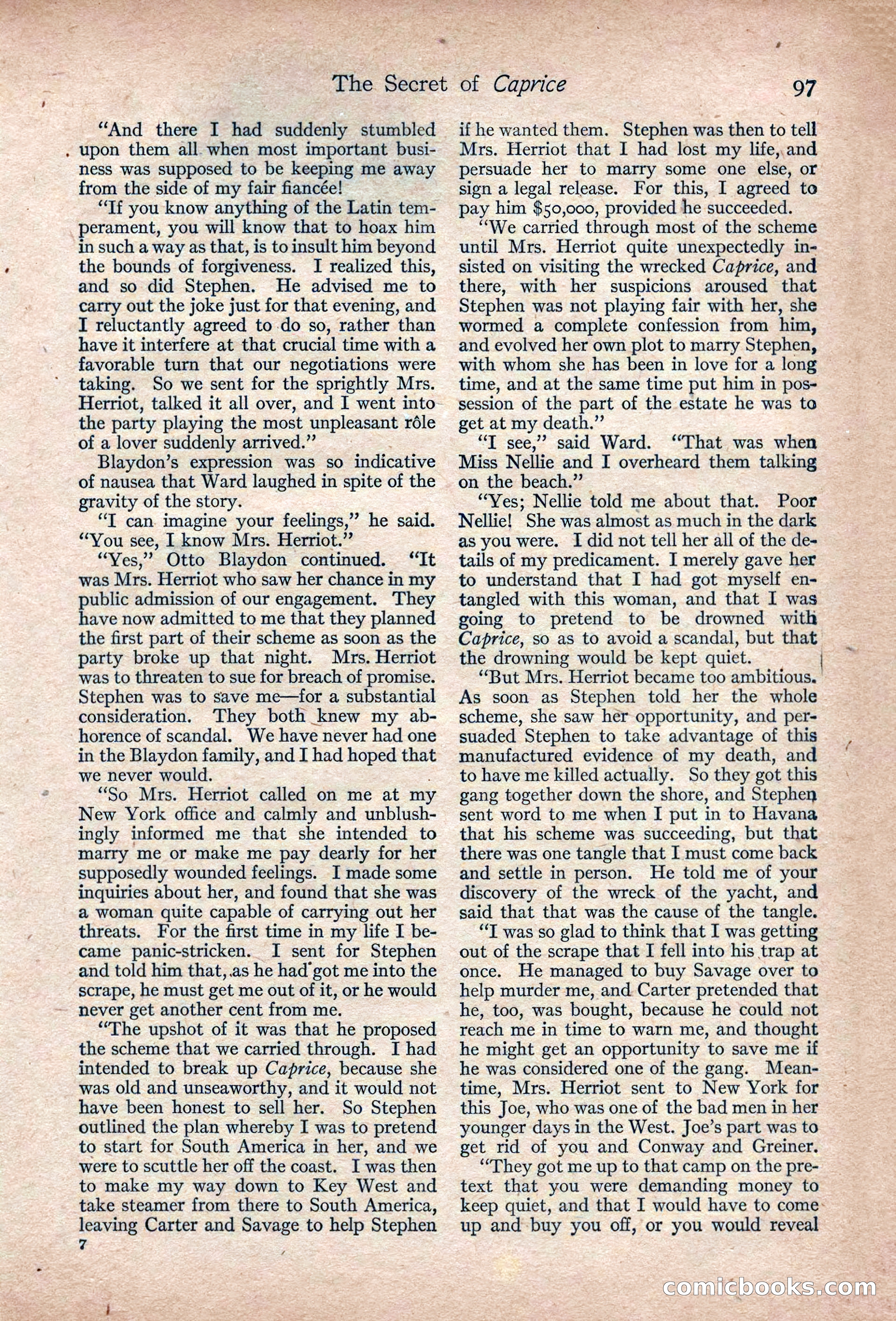Adventure Magazine, March 1916 — page 99 of 228