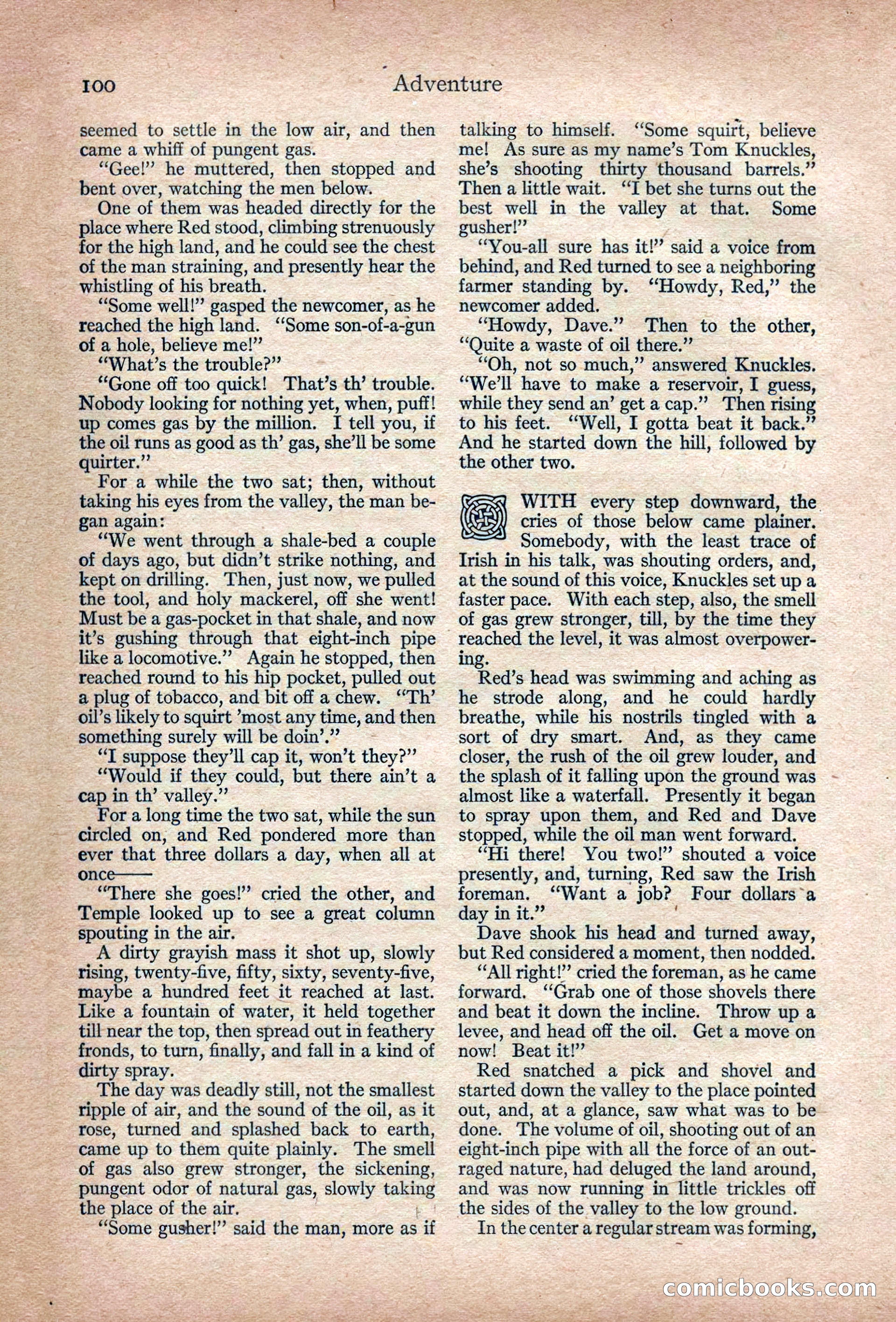 Adventure Magazine, March 1916 — page 102 of 228
