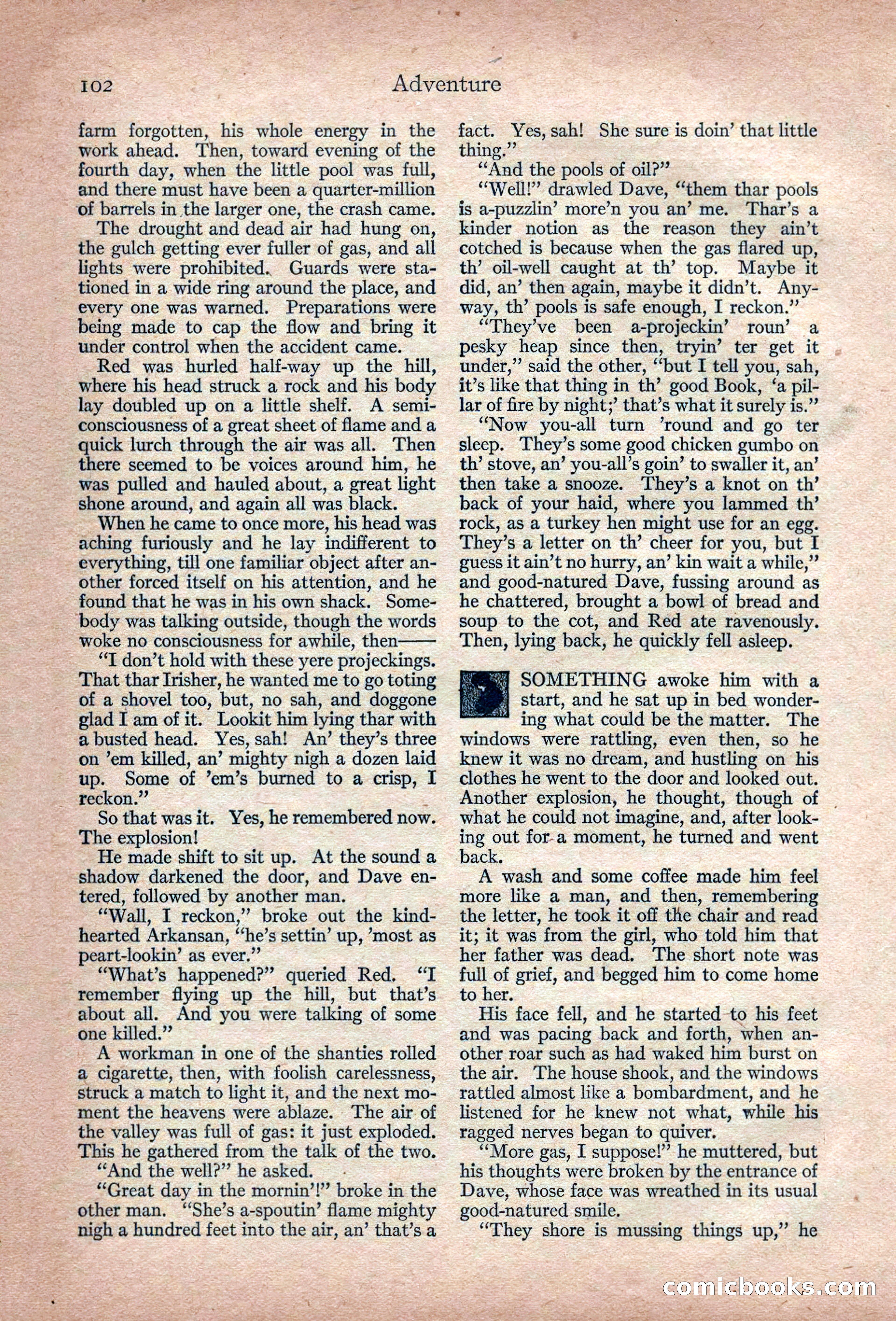 Adventure Magazine, March 1916 — page 104 of 228