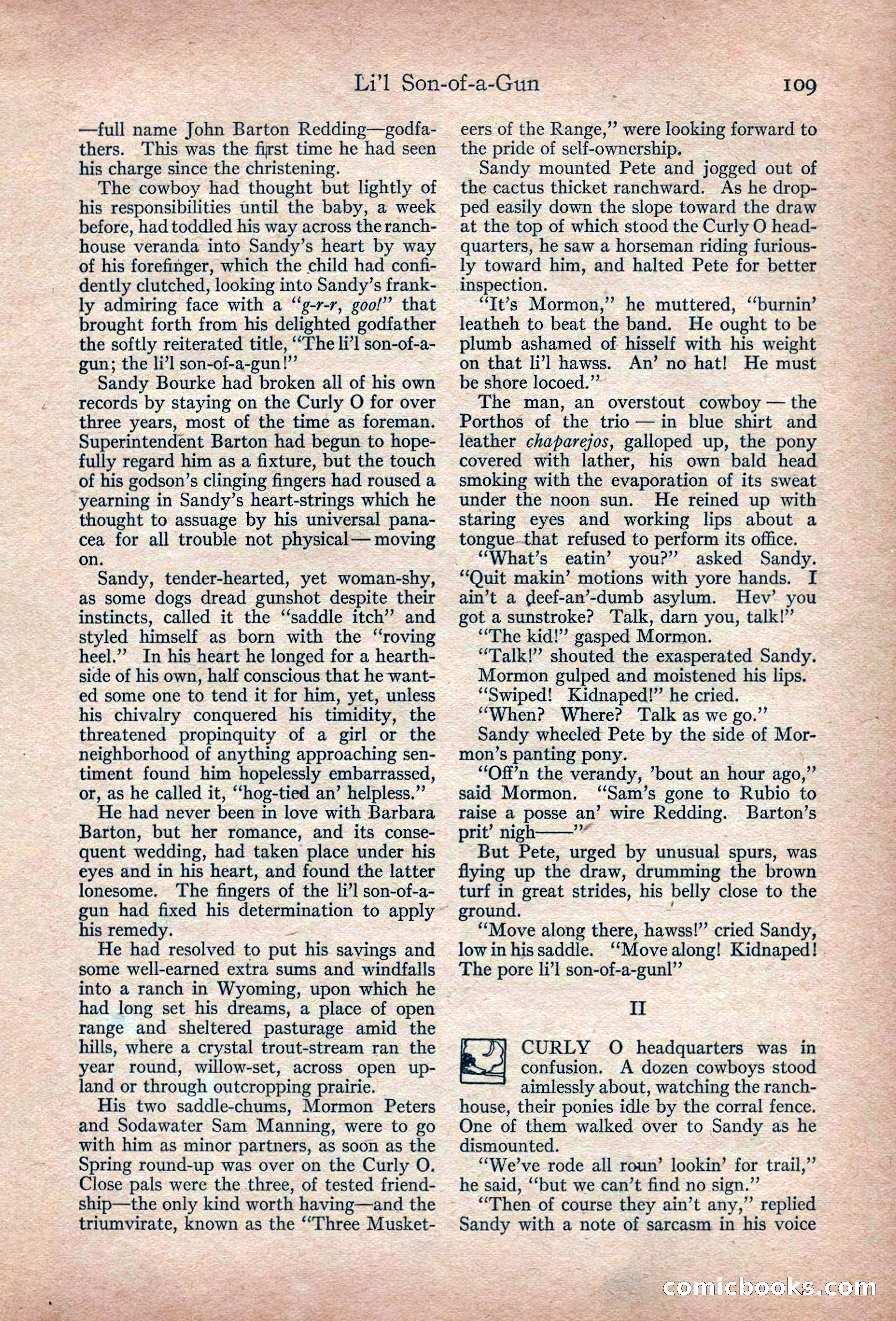 Adventure Magazine, March 1916 — page 111 of 228