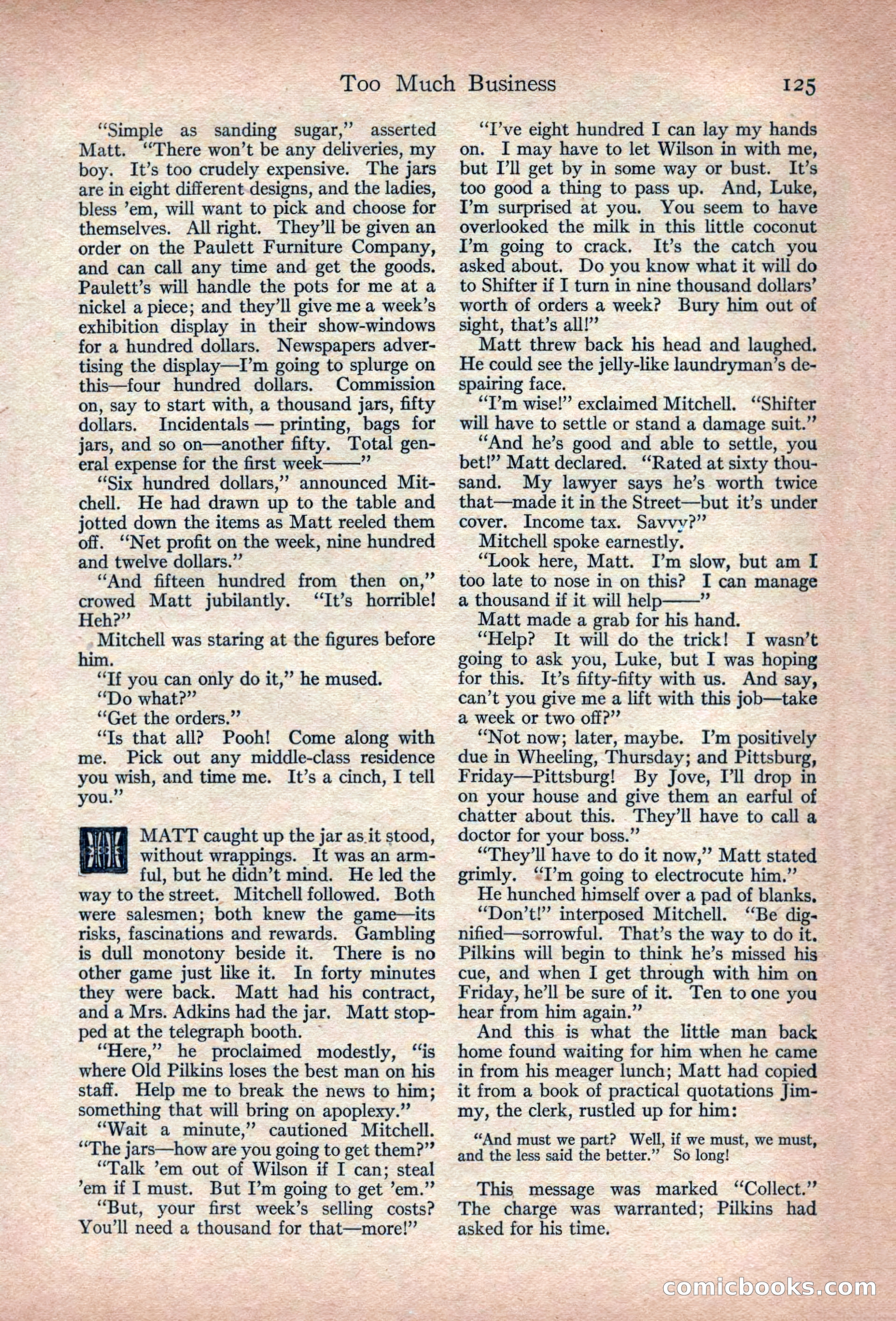 Adventure Magazine, March 1916 — page 127 of 228