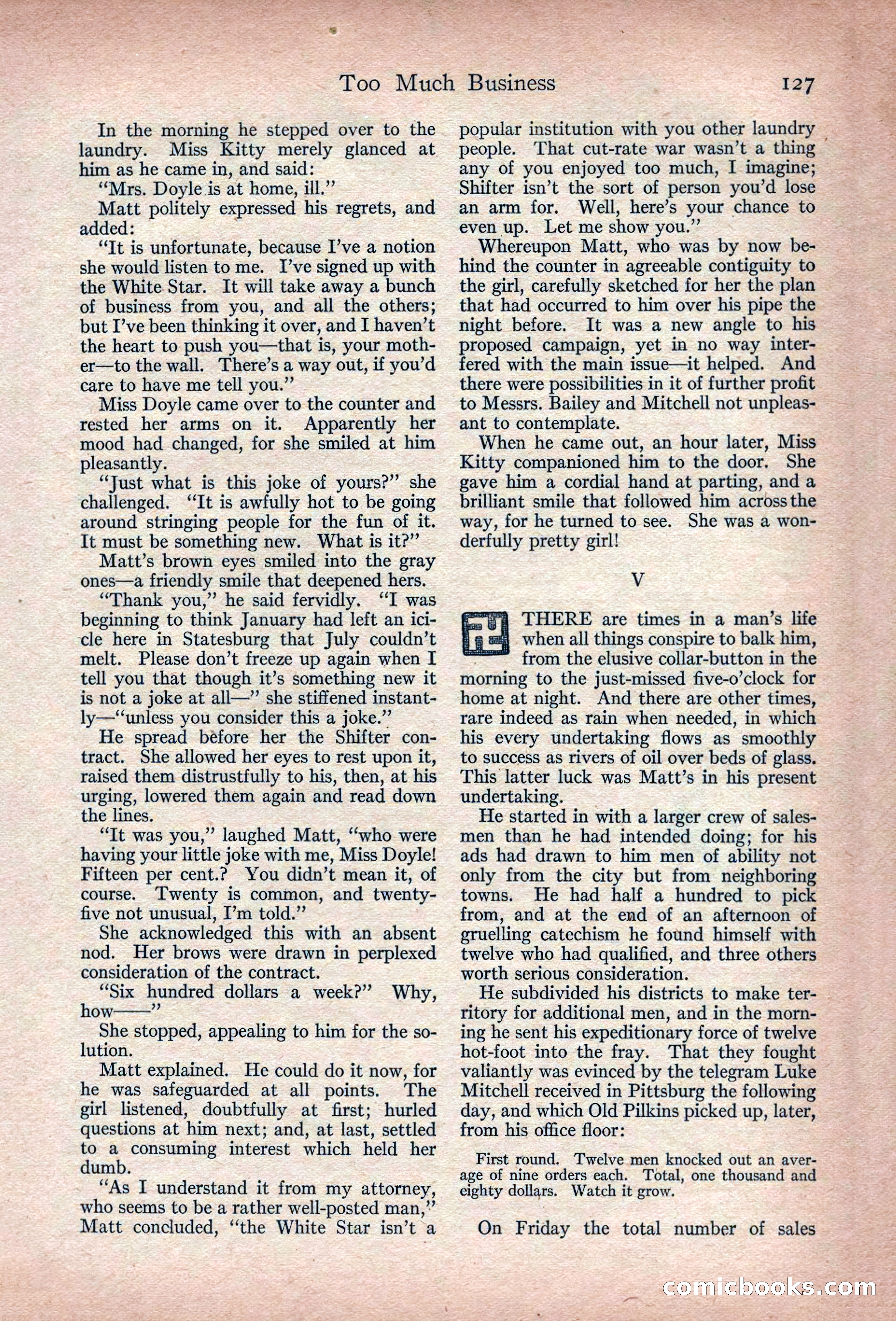 Adventure Magazine, March 1916 — page 129 of 228