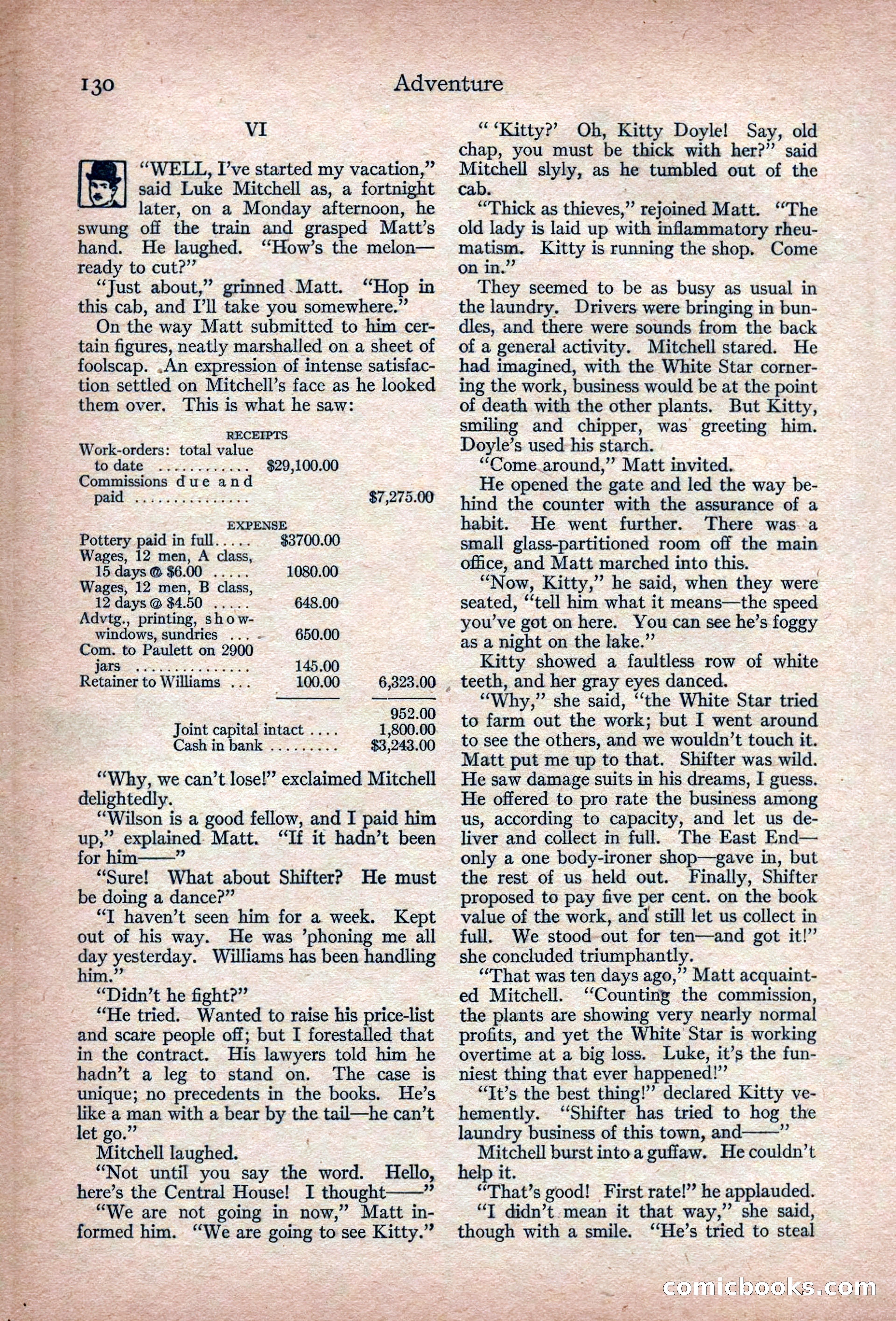 Adventure Magazine, March 1916 — page 132 of 228