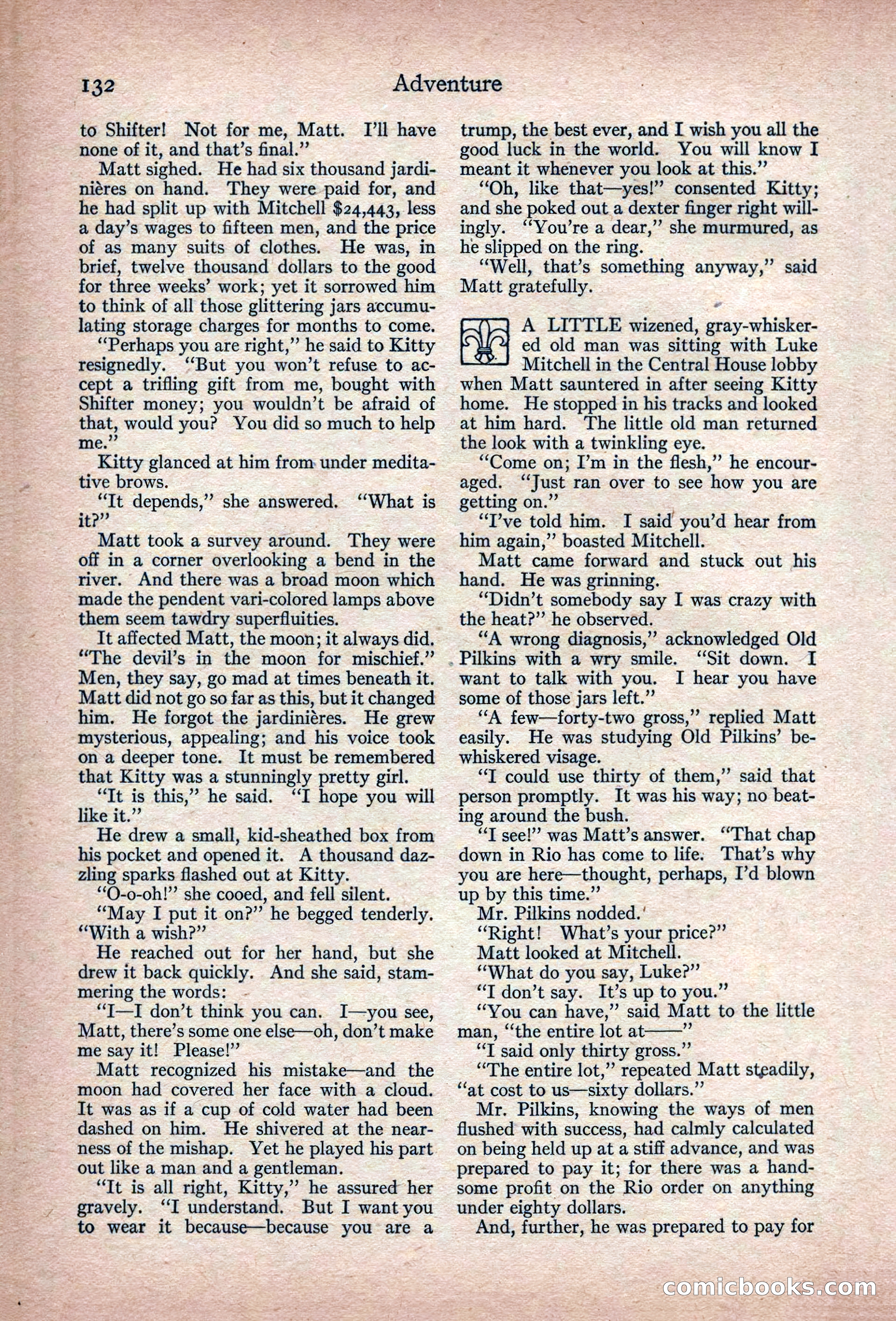 Adventure Magazine, March 1916 — page 134 of 228