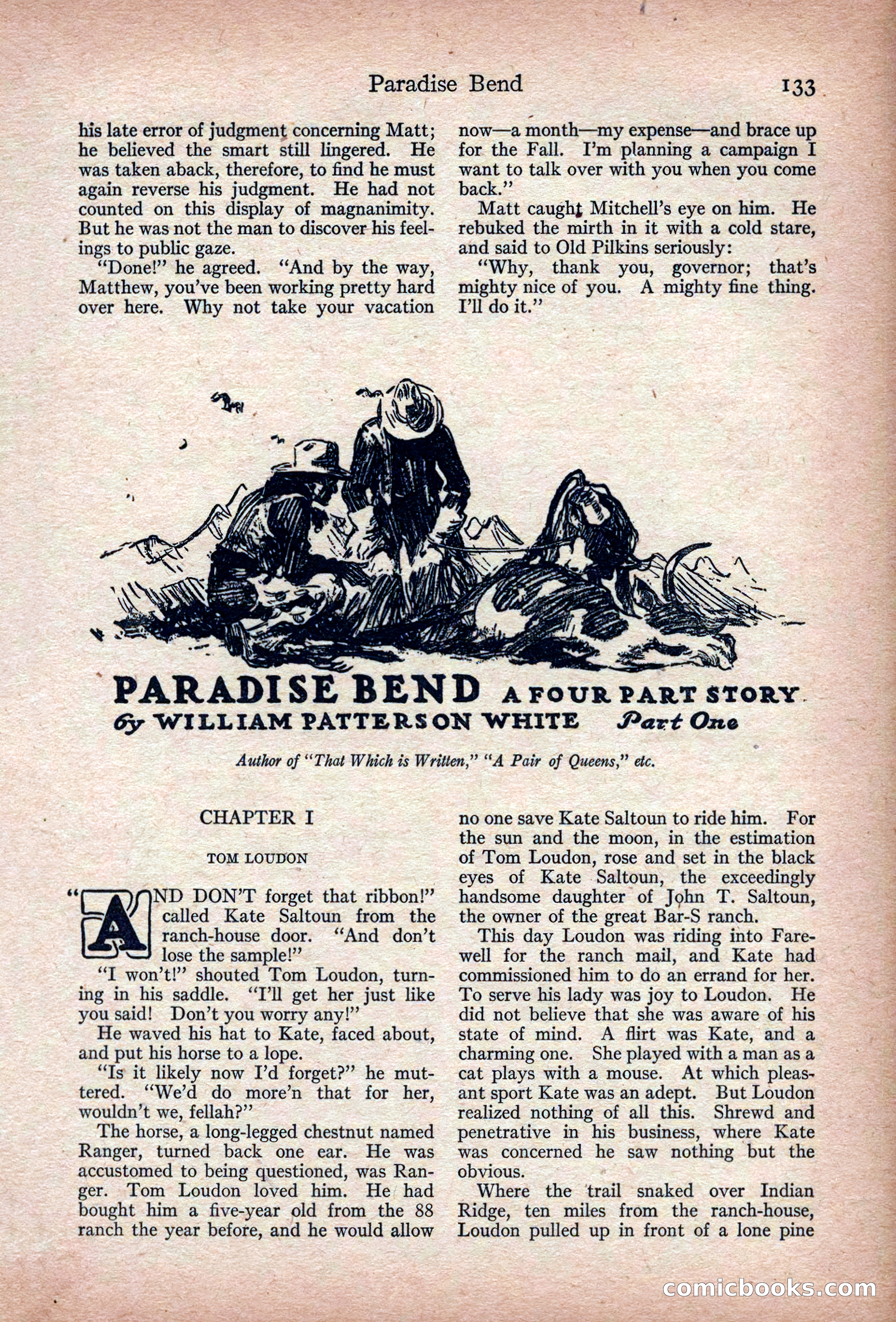 Adventure Magazine, March 1916 — page 135 of 228