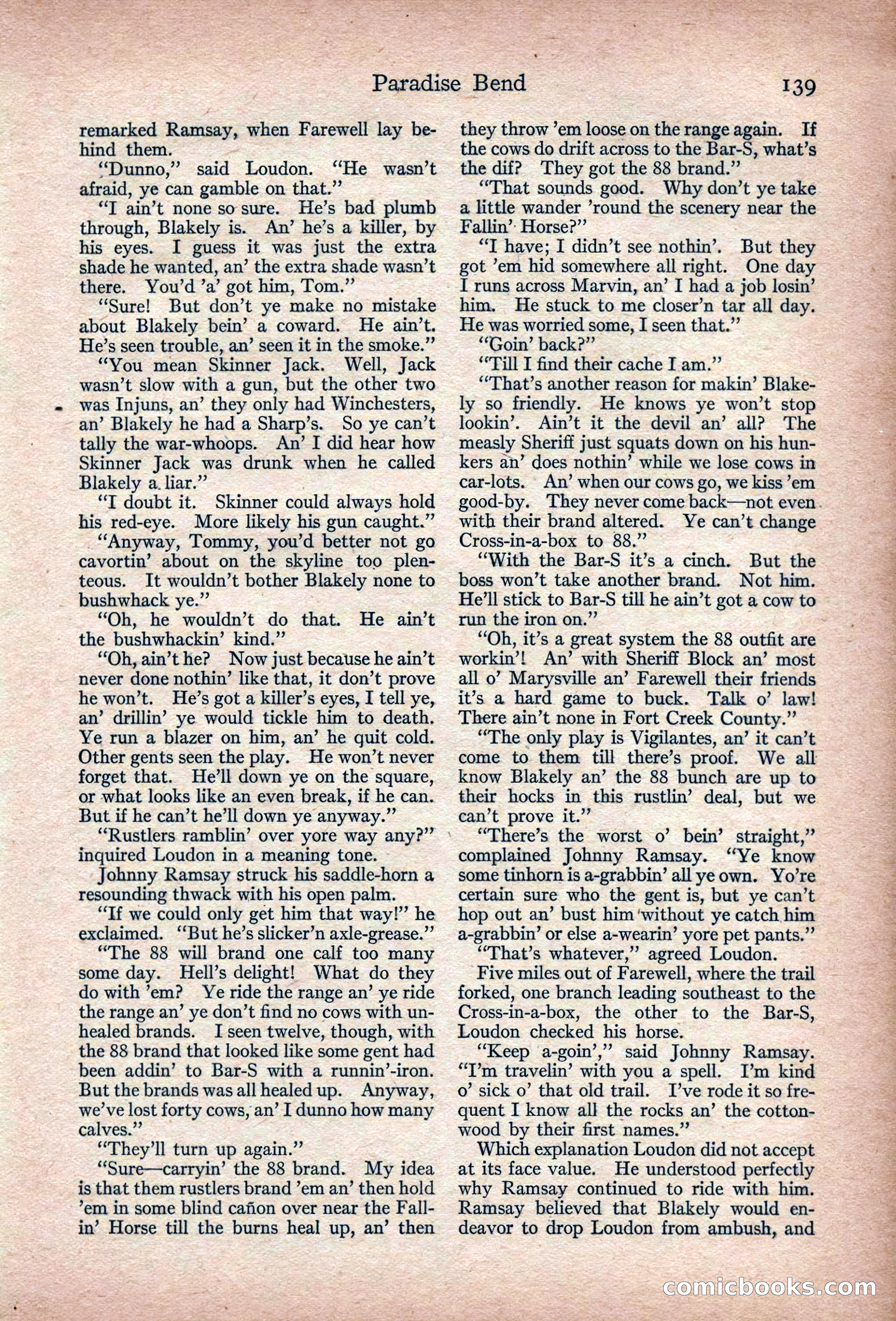 Adventure Magazine, March 1916 — page 141 of 228