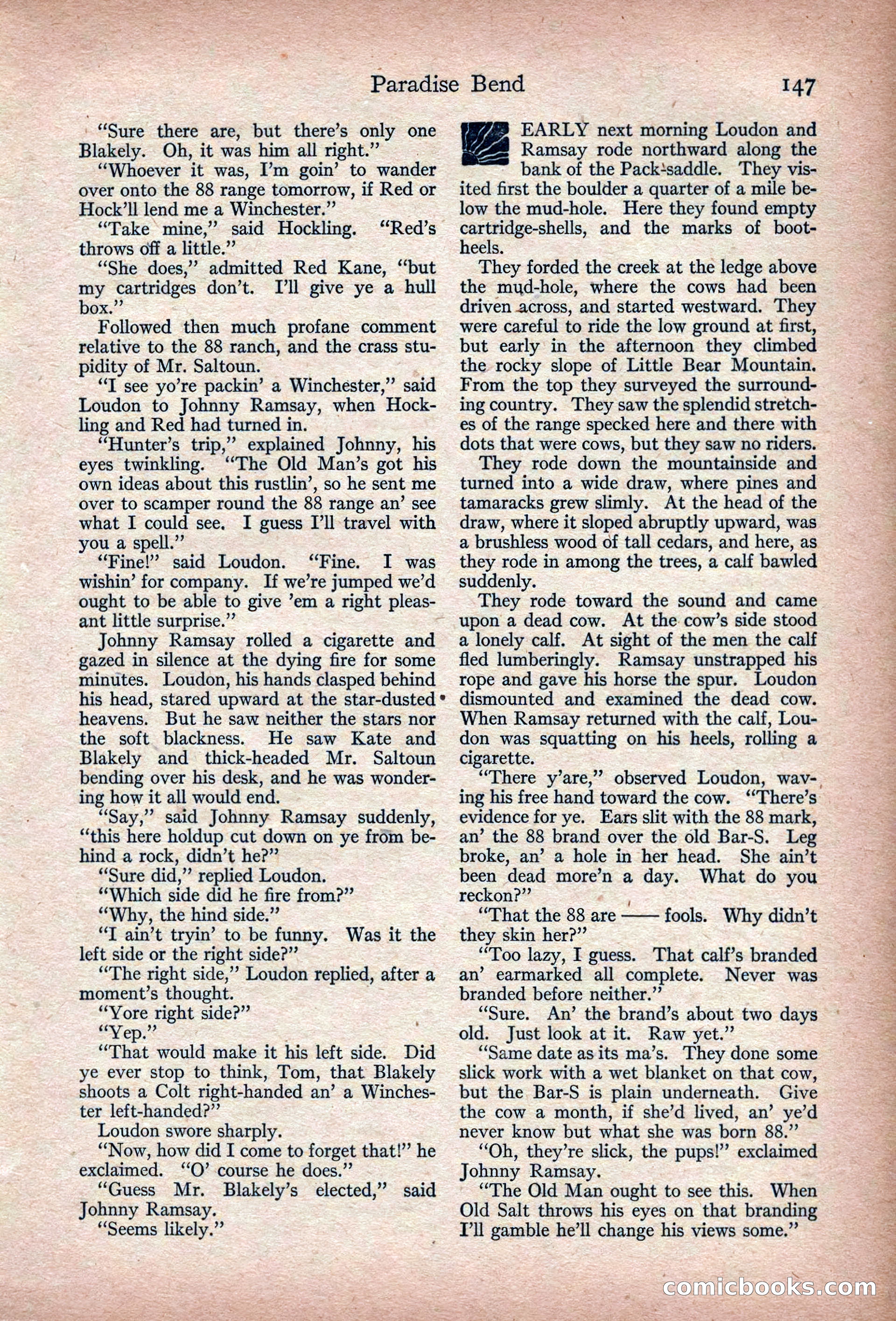 Adventure Magazine, March 1916 — page 149 of 228
