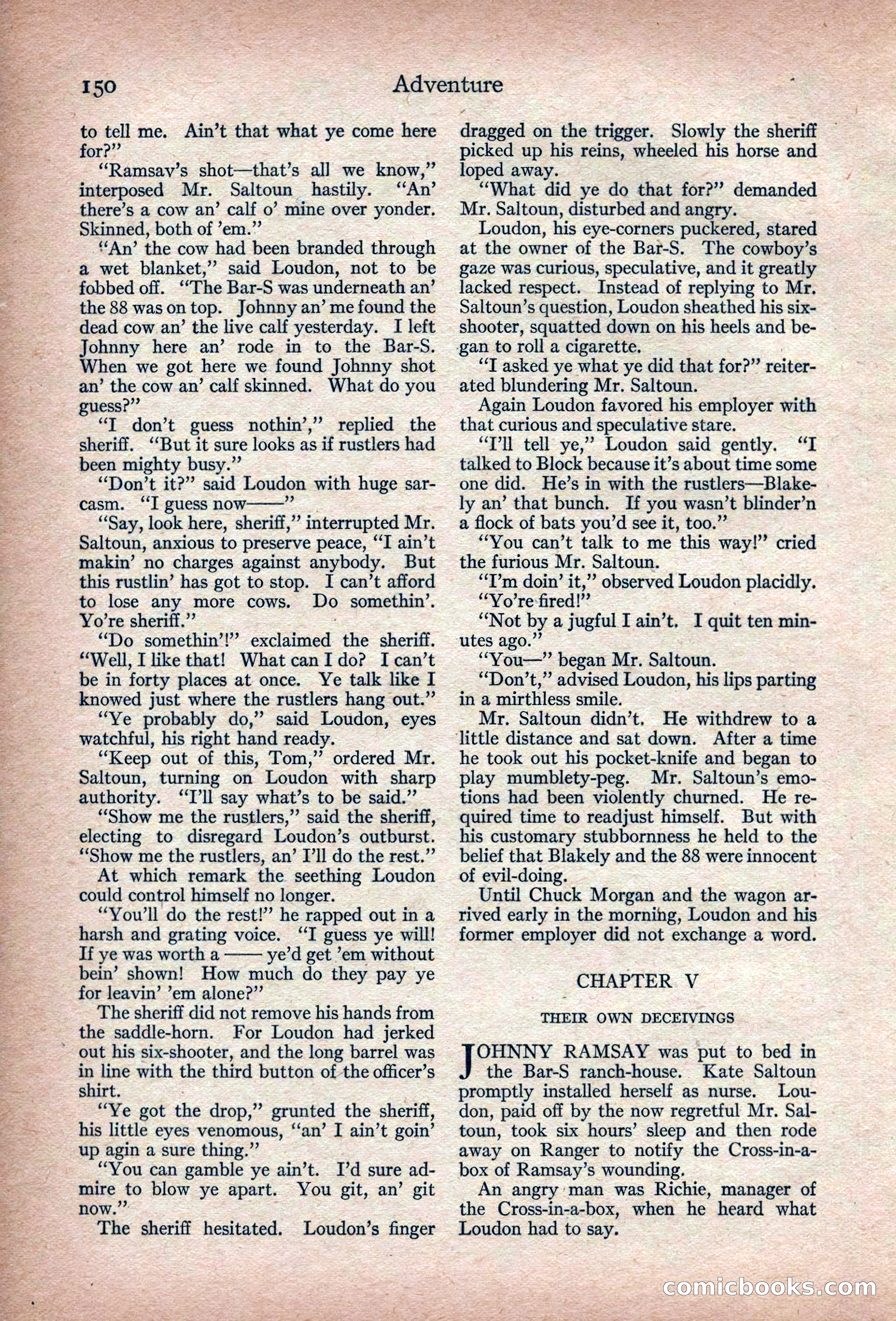 Adventure Magazine, March 1916 — page 152 of 228