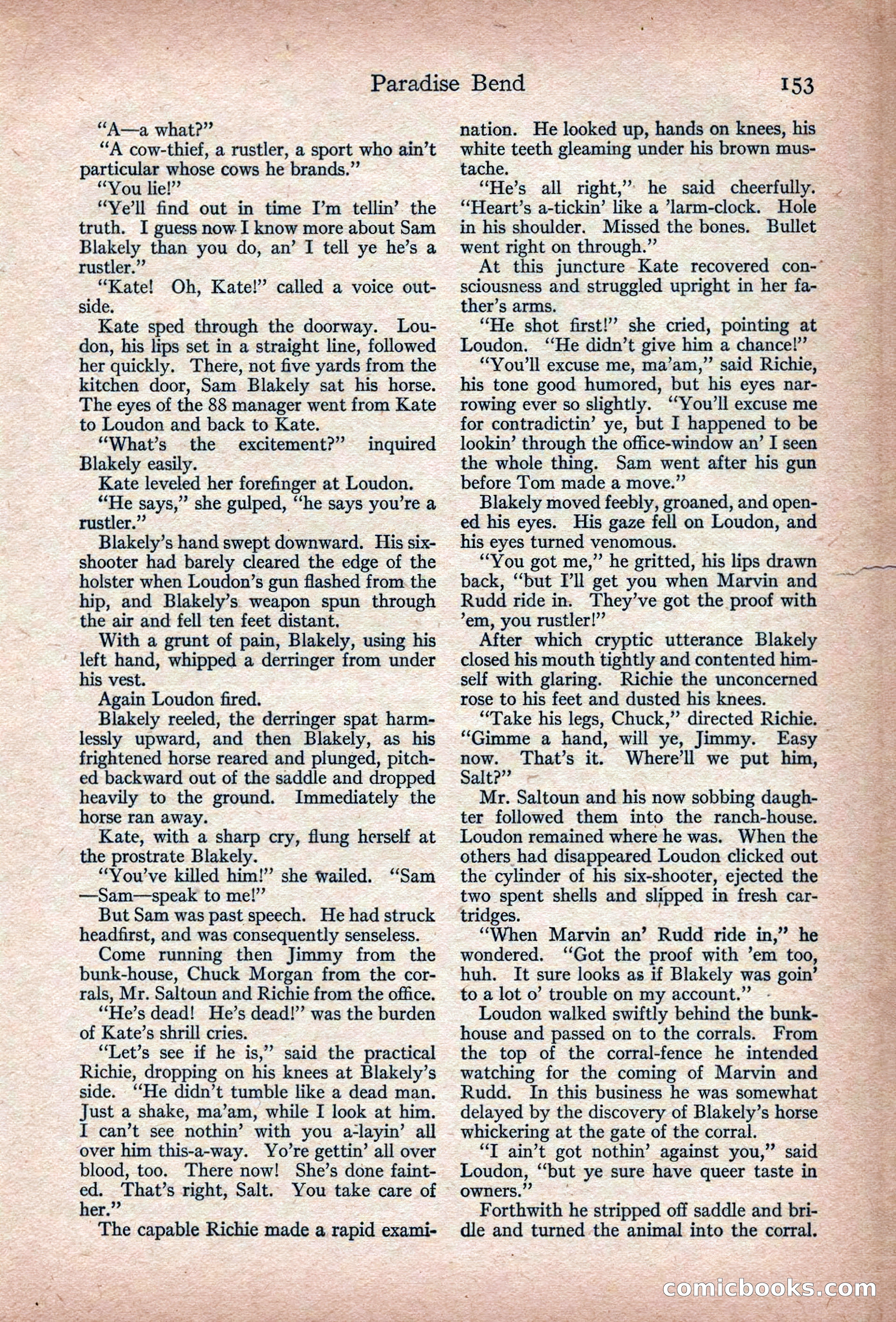 Adventure Magazine, March 1916 — page 155 of 228