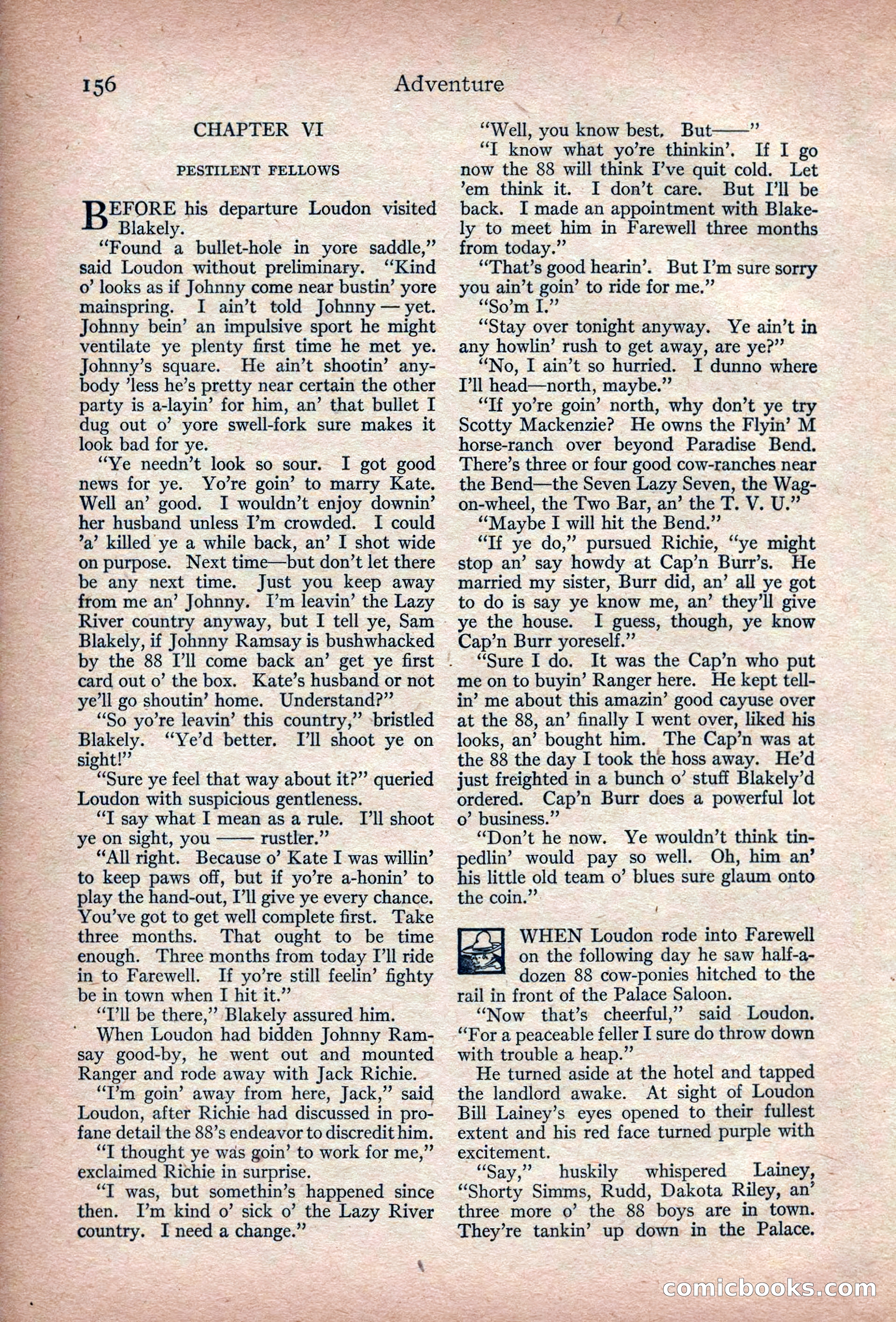 Adventure Magazine, March 1916 — page 158 of 228