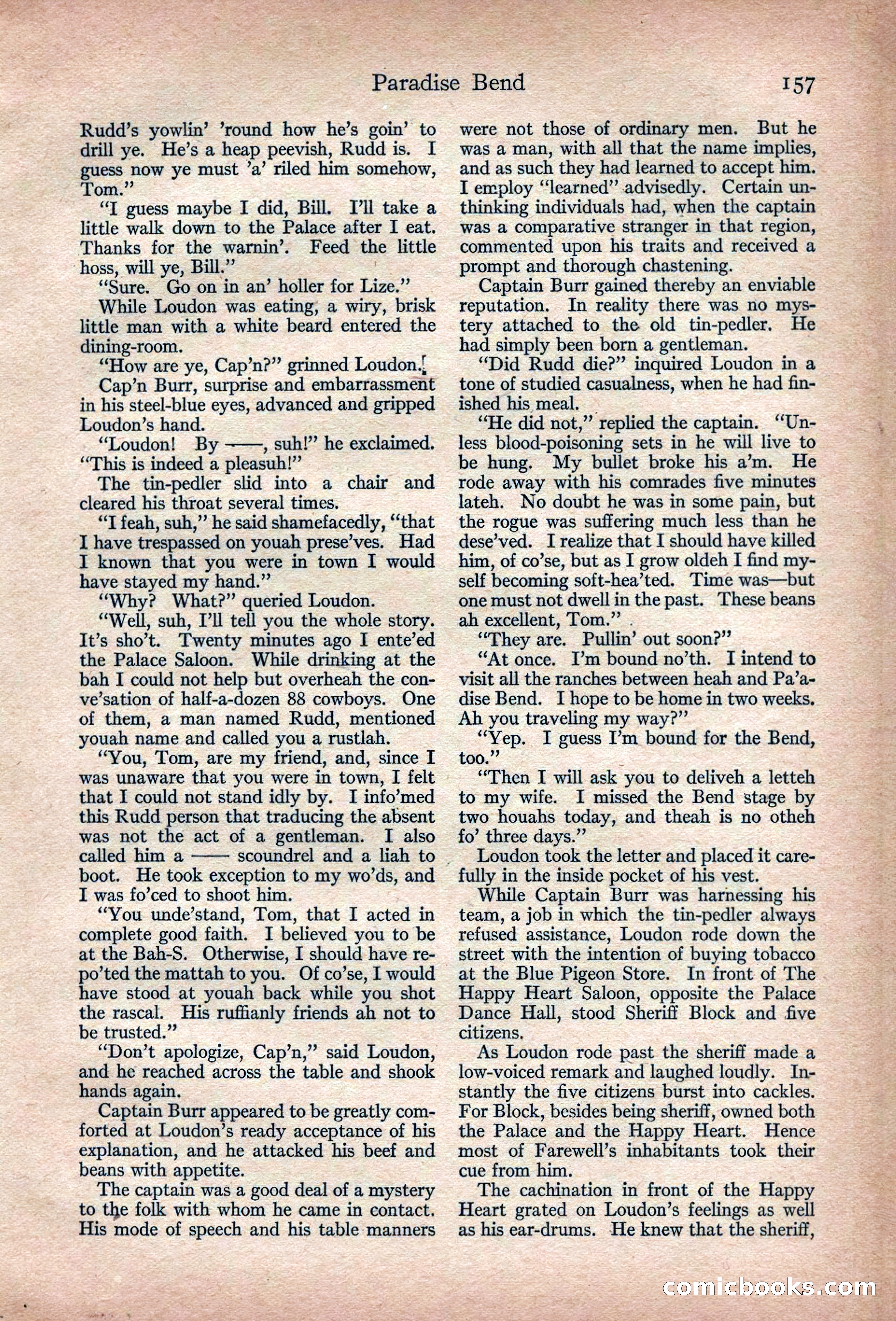 Adventure Magazine, March 1916 — page 159 of 228