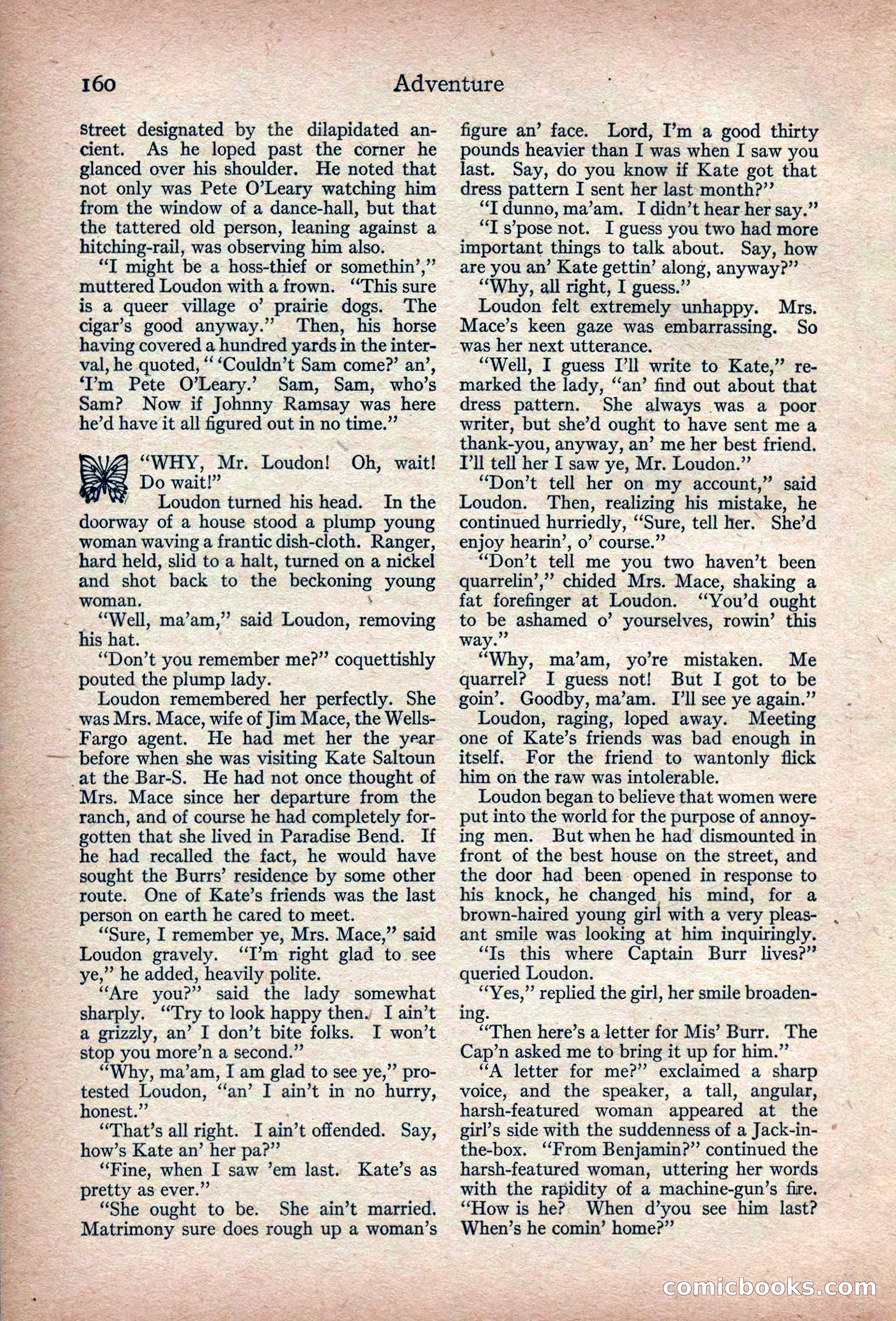 Adventure Magazine, March 1916 — page 162 of 228
