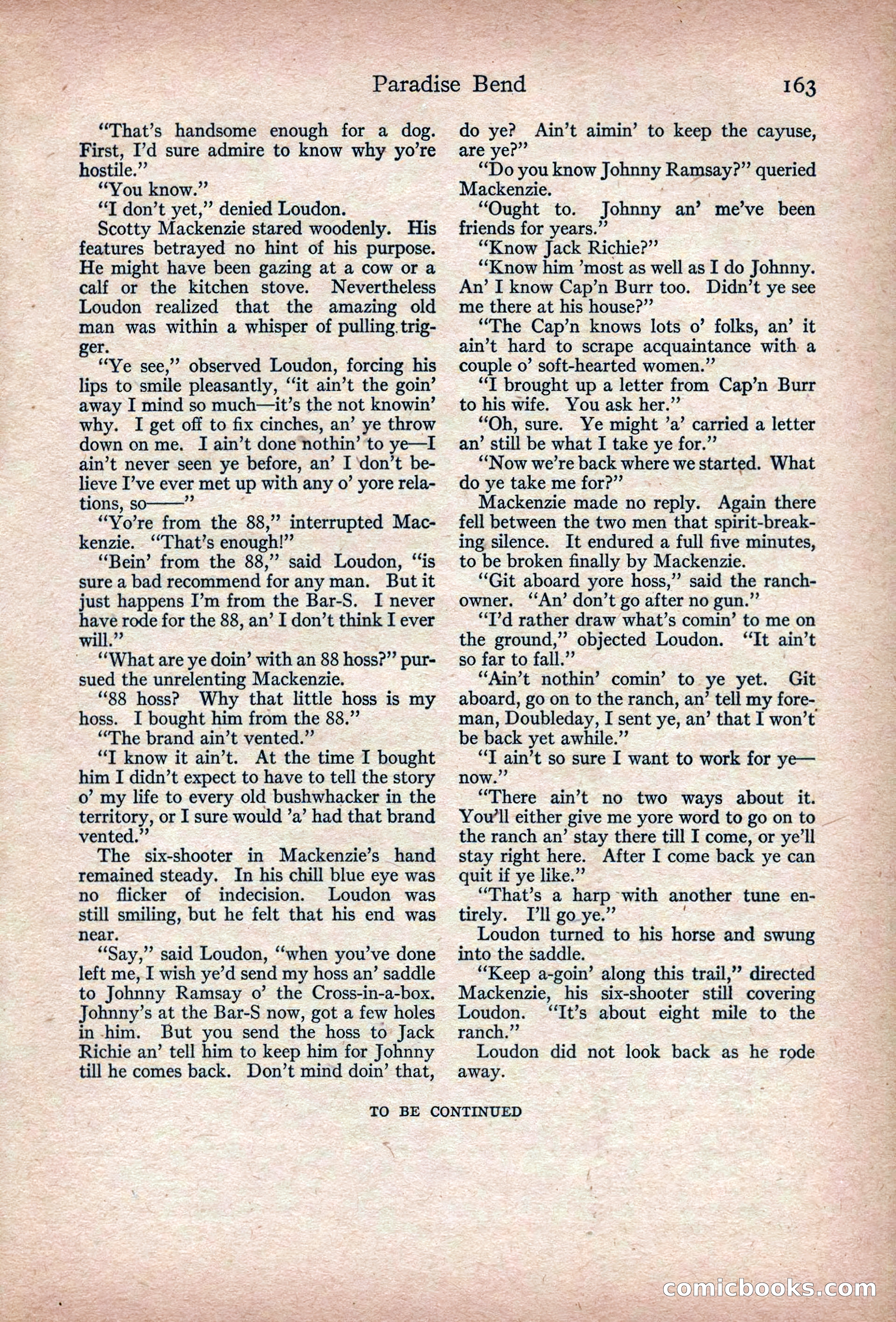 Adventure Magazine, March 1916 — page 165 of 228