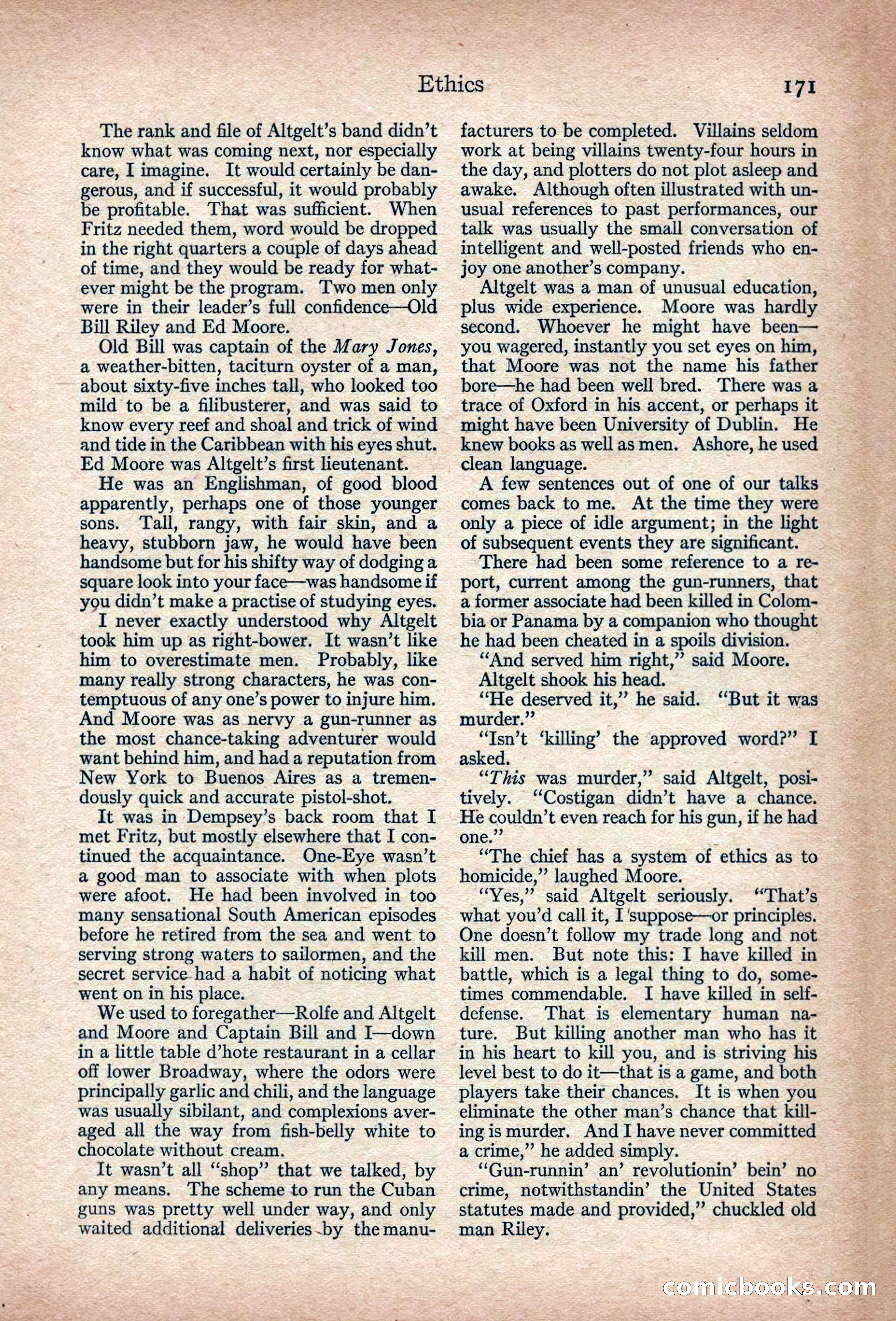 Adventure Magazine, March 1916 — page 173 of 228
