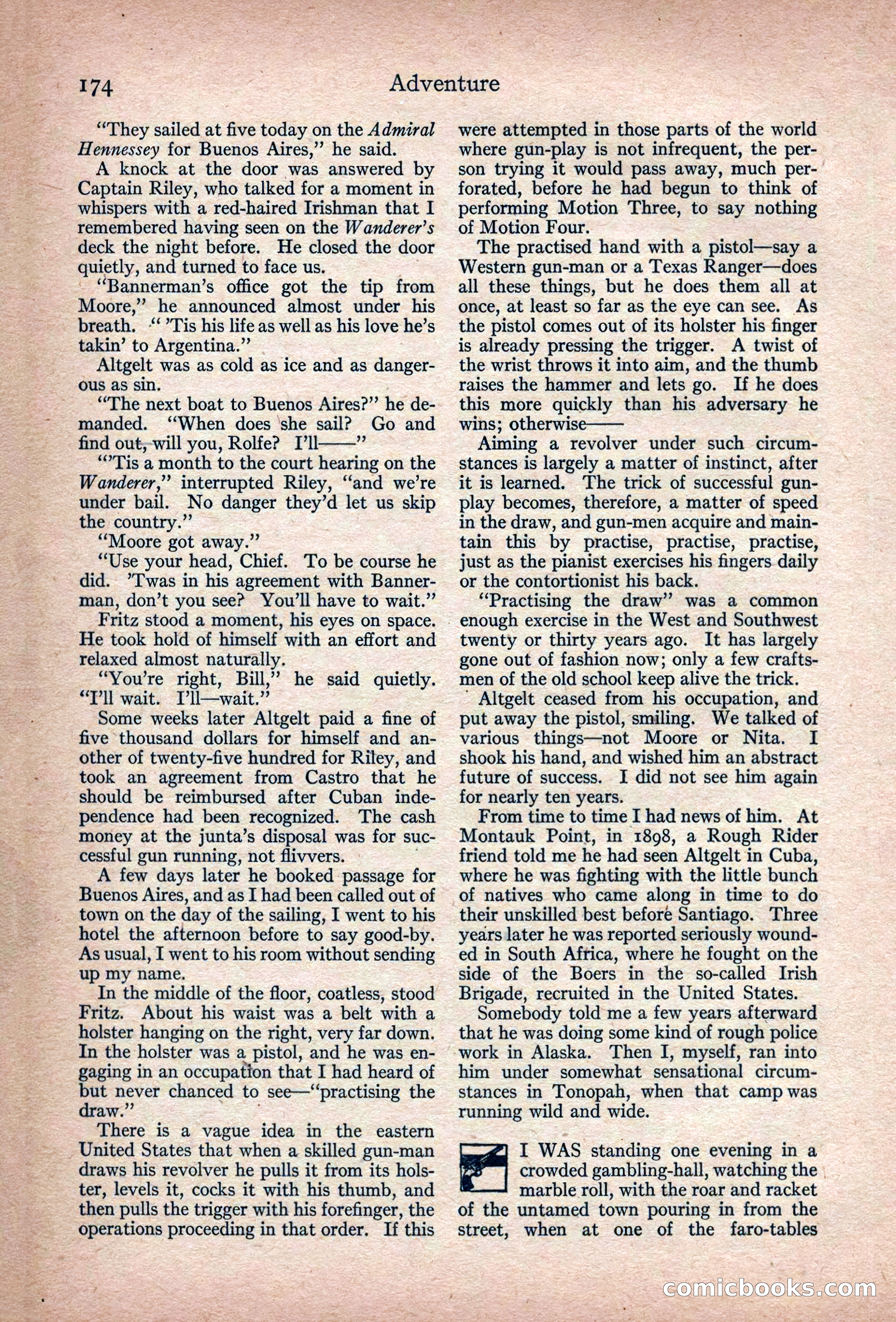 Adventure Magazine, March 1916 — page 176 of 228