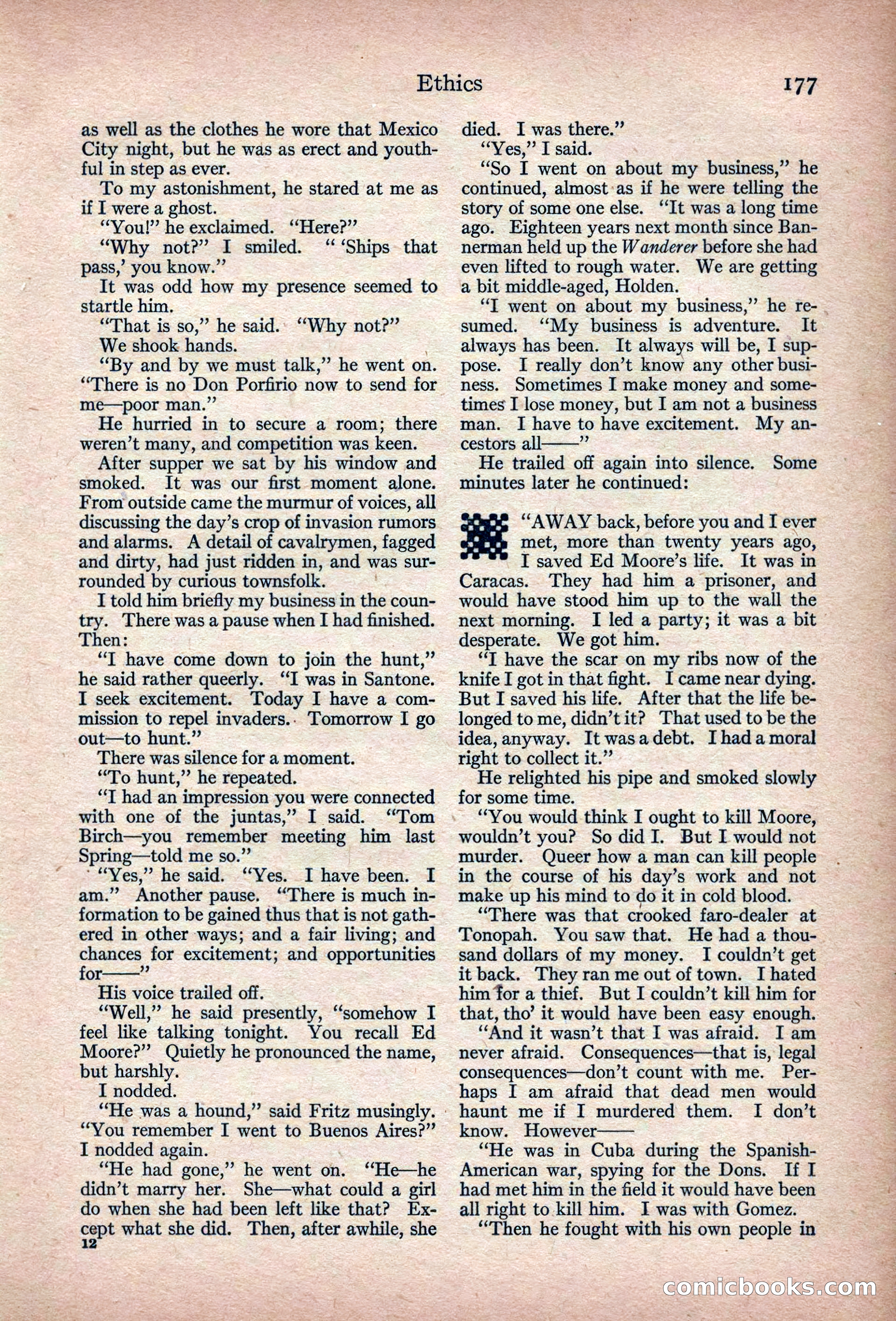 Adventure Magazine, March 1916 — page 179 of 228
